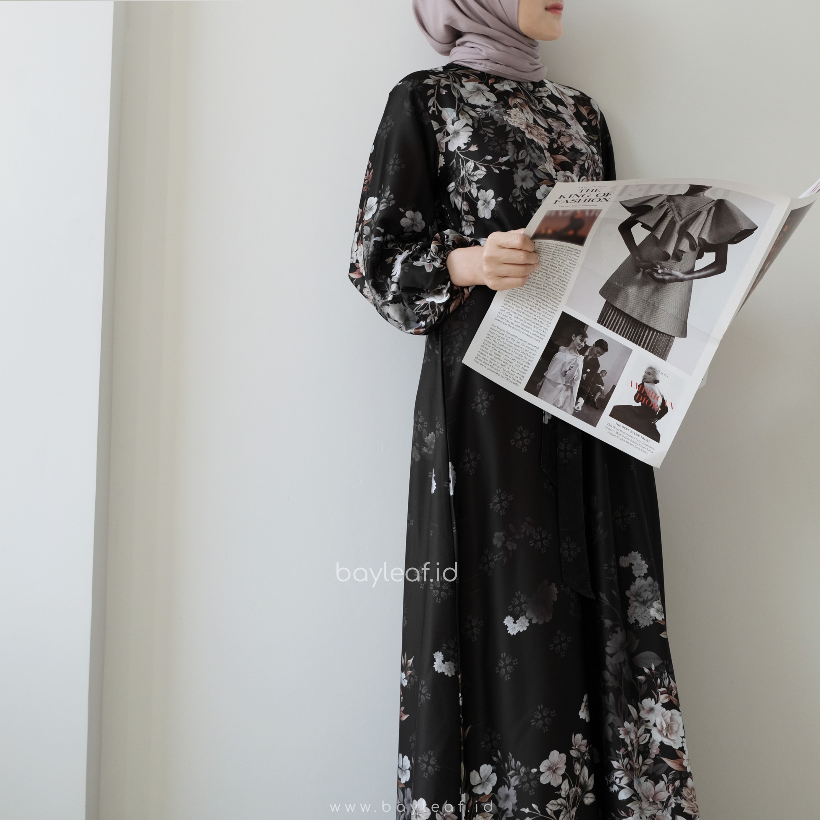 Aura Maxi Dress Motif Bunga