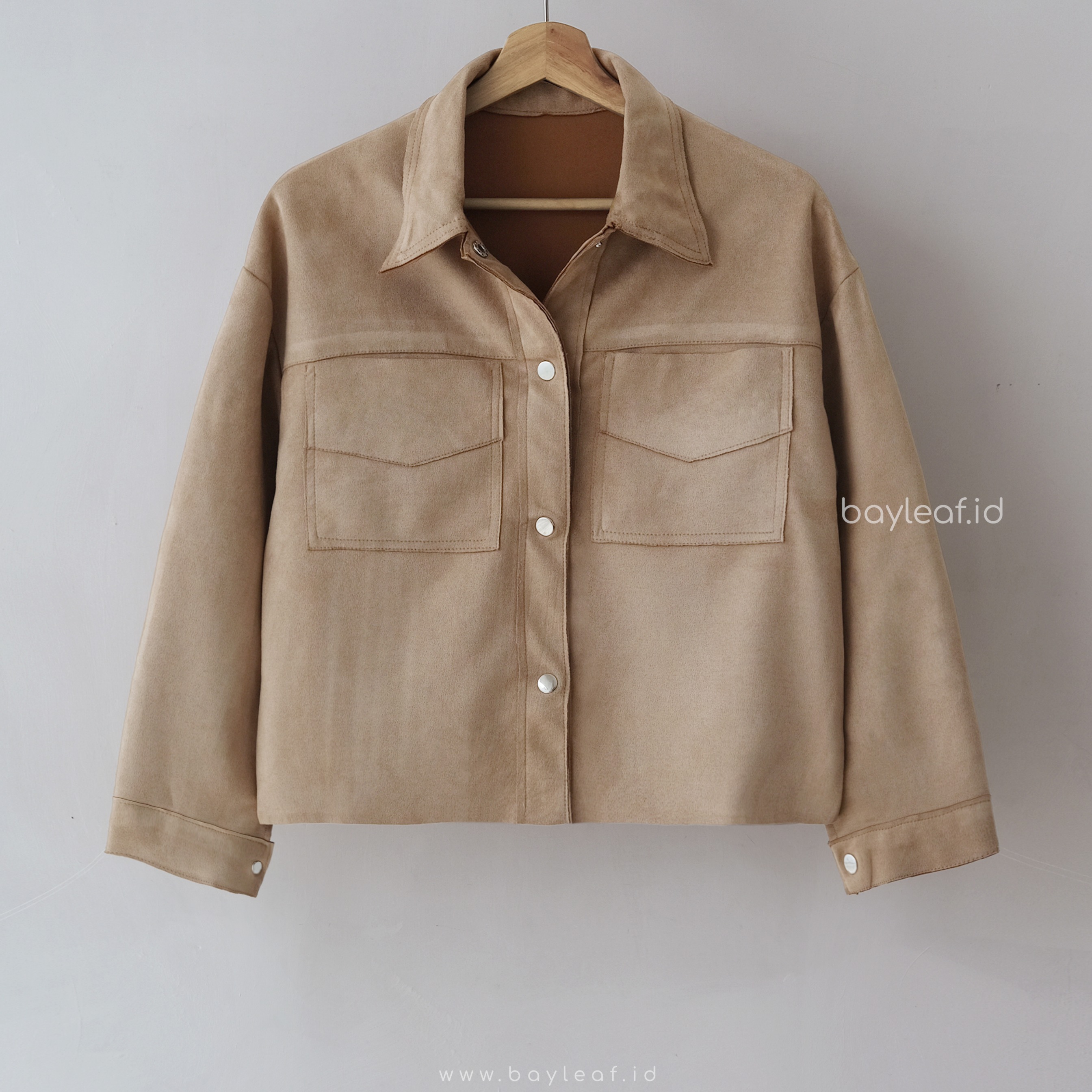 Jade Crop Top Jacket Suede