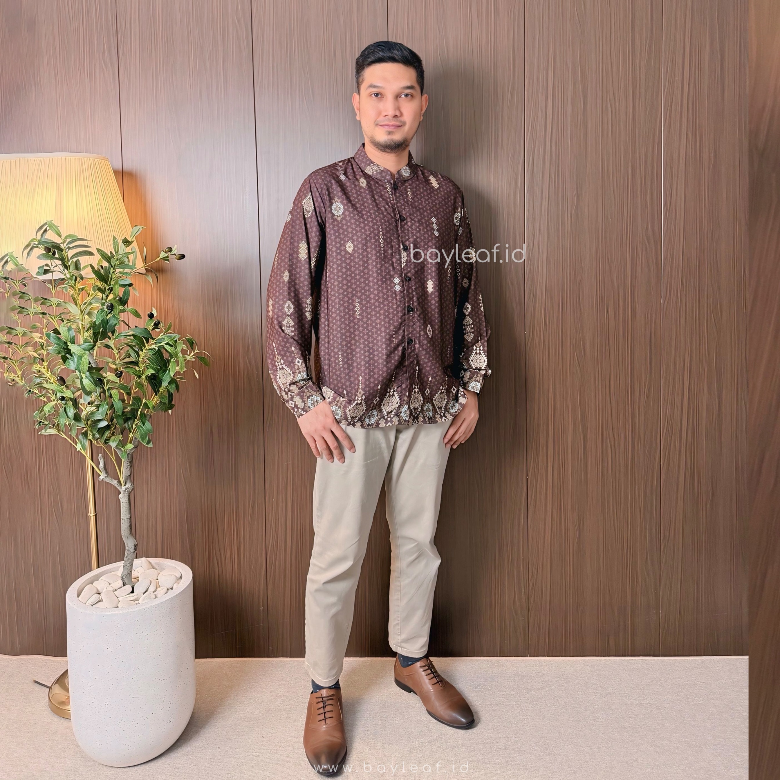 Rayana Alan Atasan Kemeja Pria Lengan Panjang