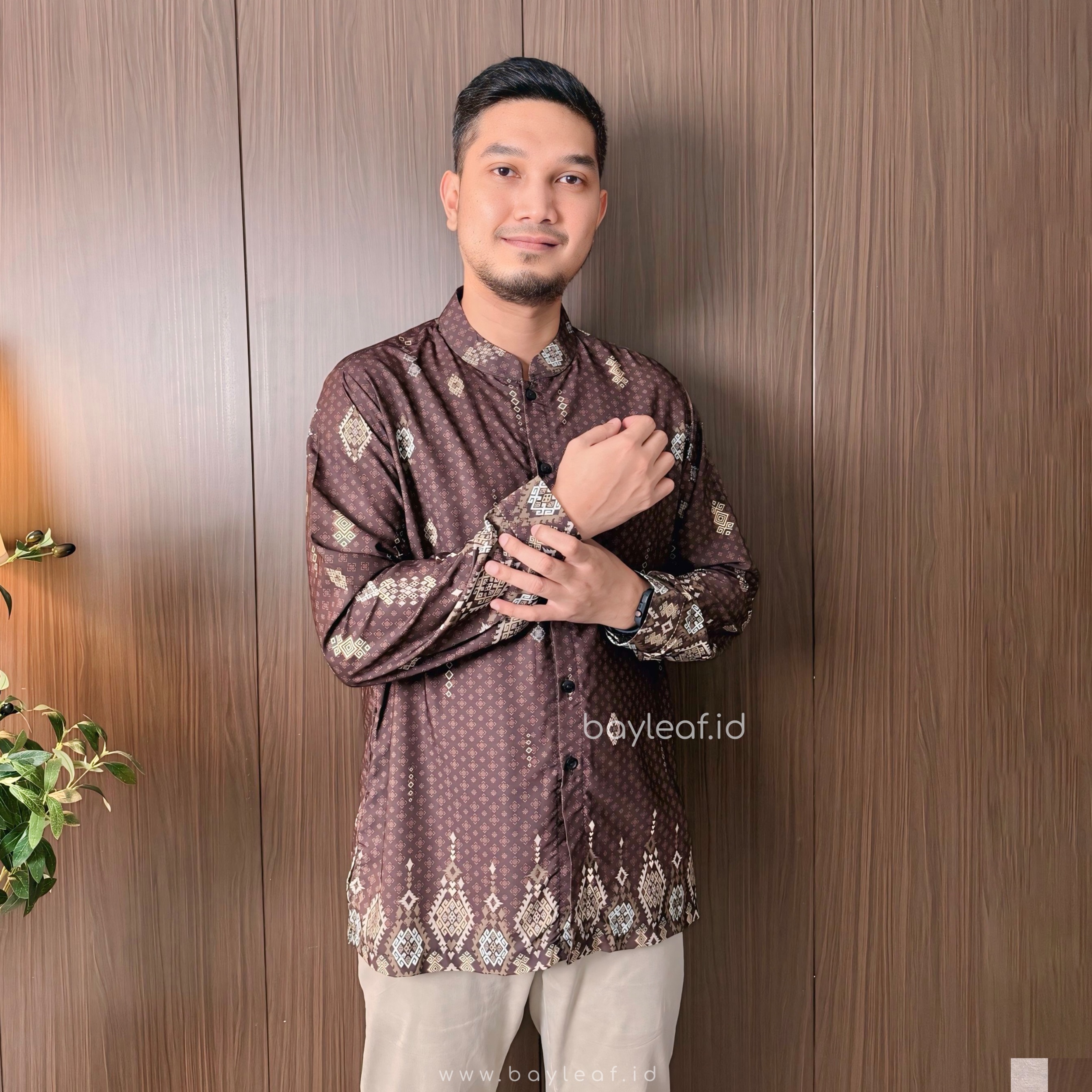 Rayana Alan Atasan Kemeja Pria Lengan Panjang