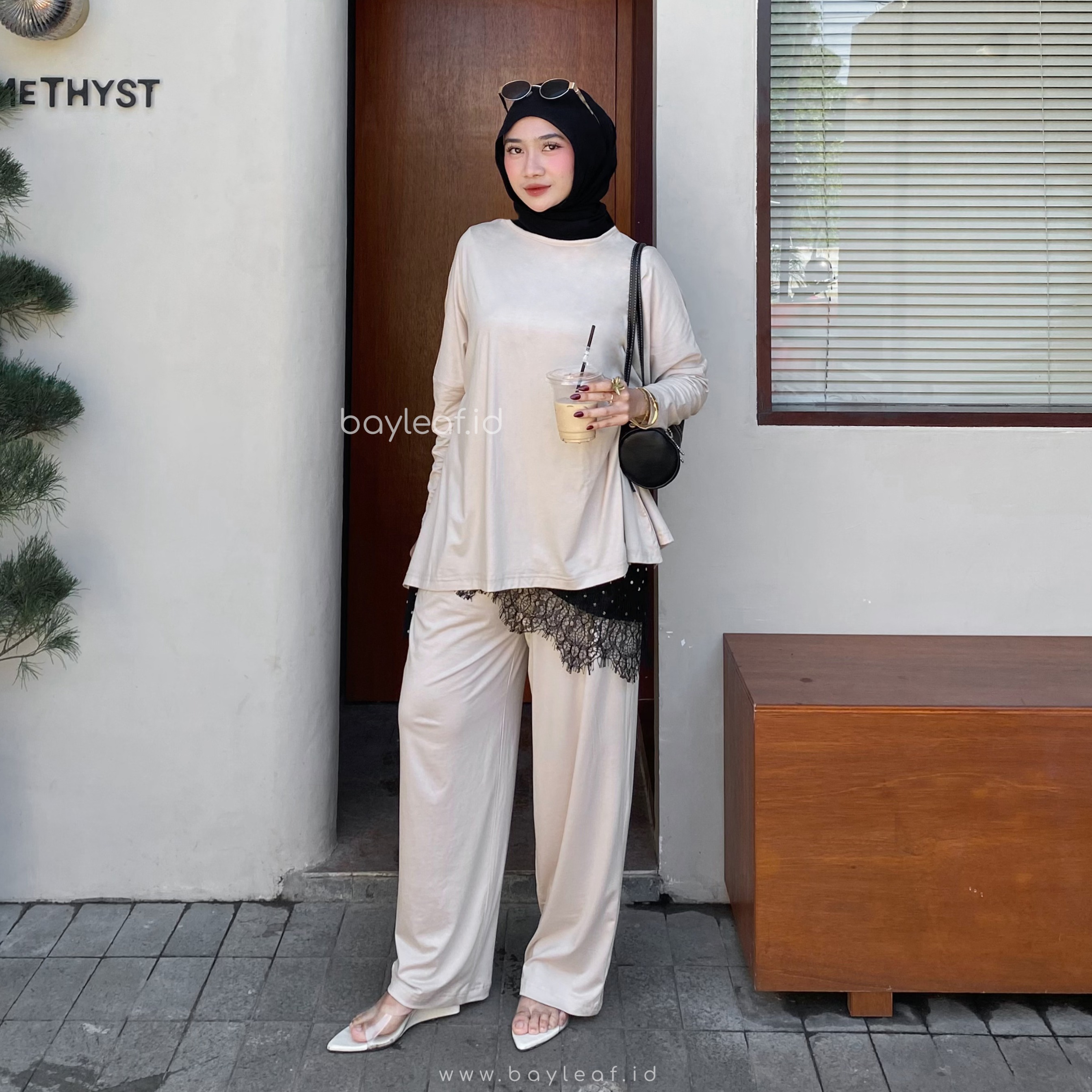 Aury Loose Pants Celana Wanita Casual Polos Loose Fit Basic