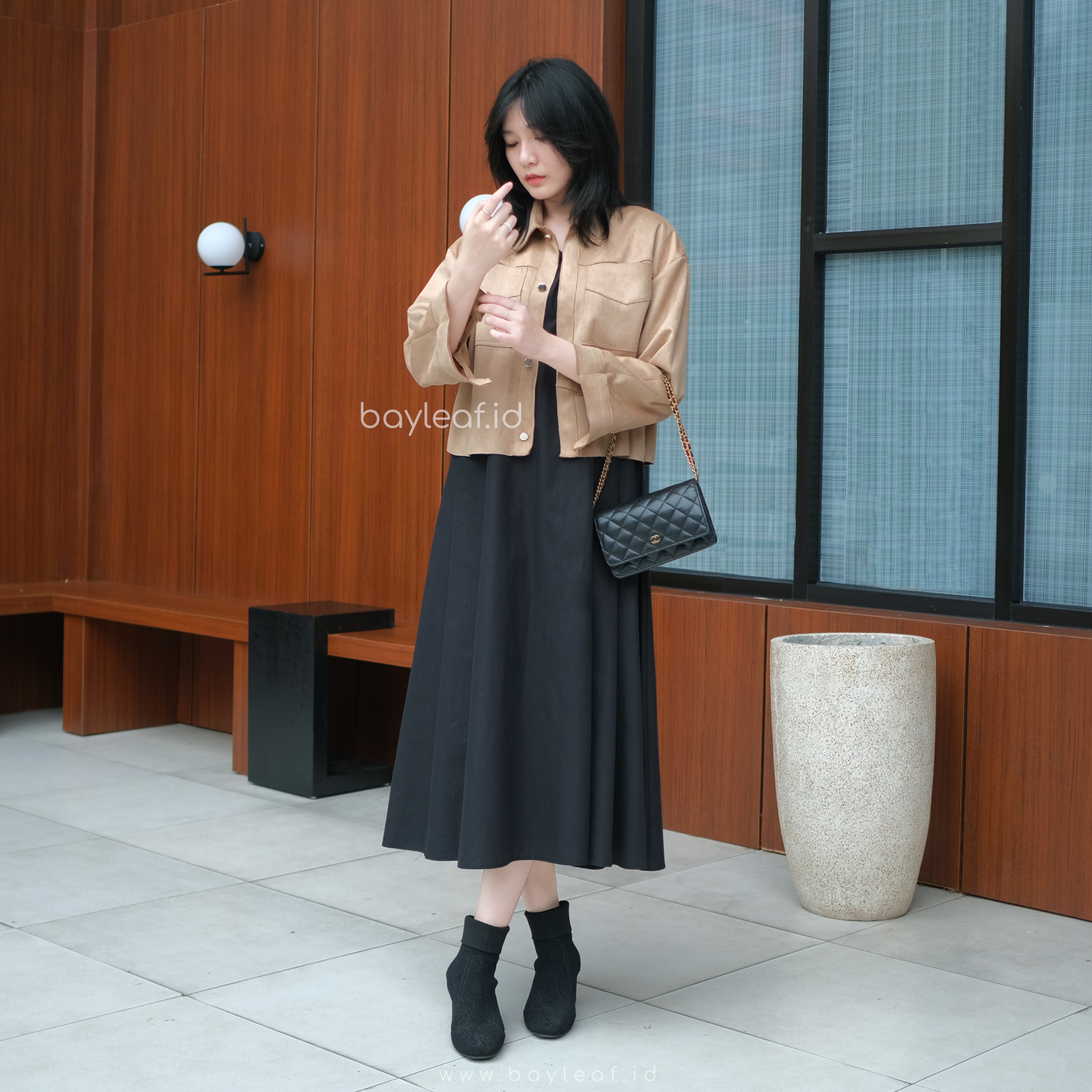 Jade Crop Top Jacket Suede