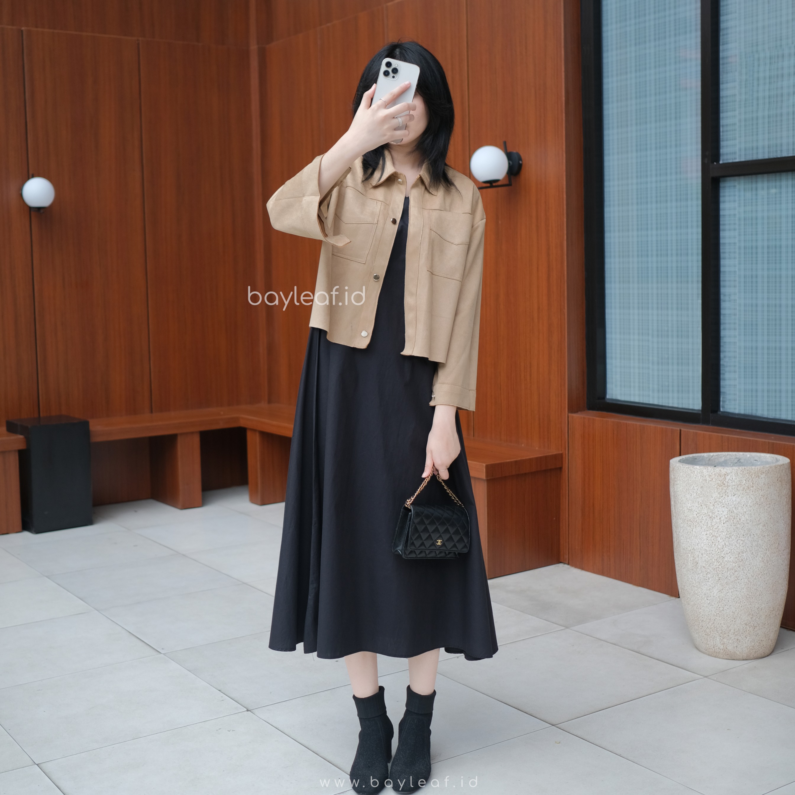 Jade Crop Top Jacket Suede