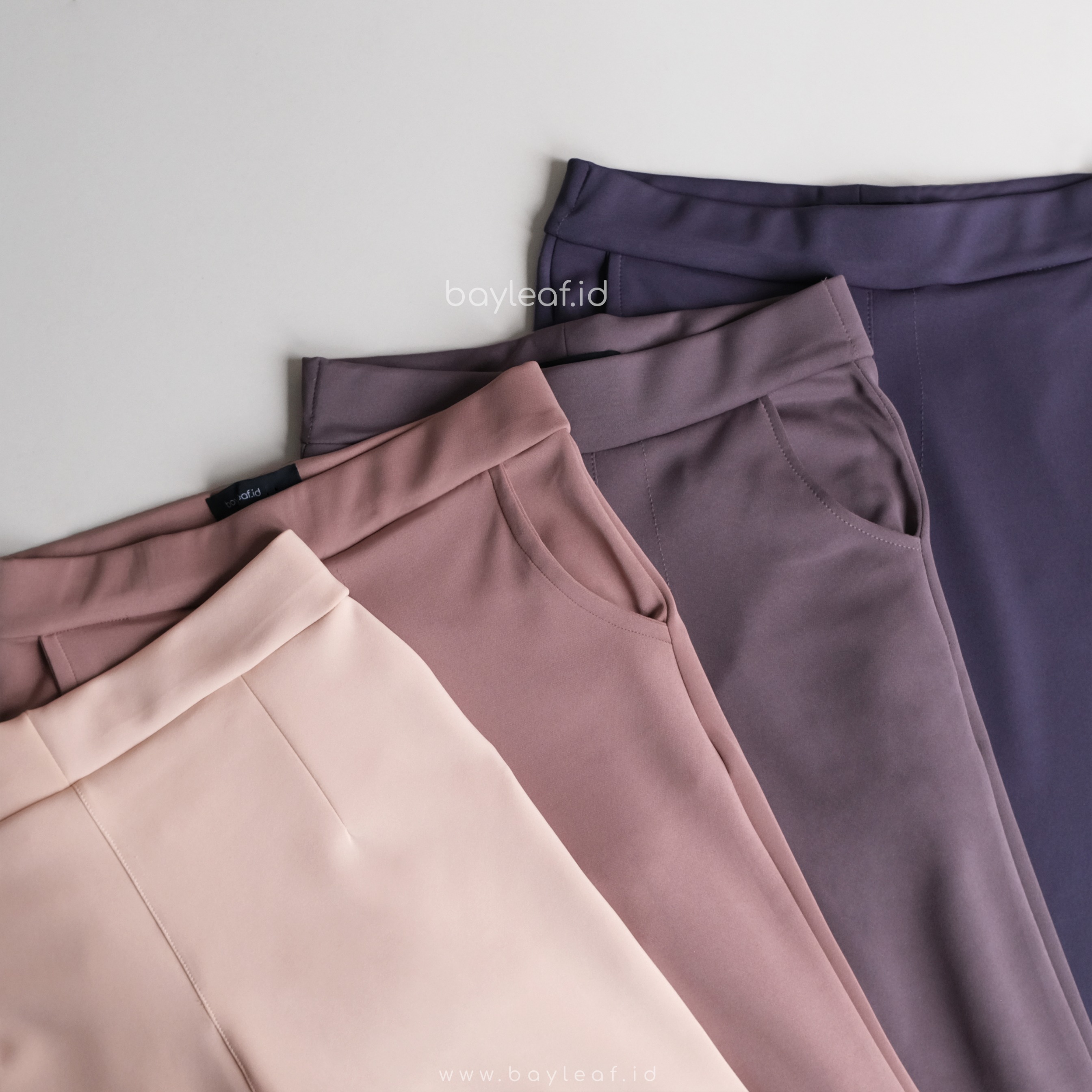 Lizza Basic Scuba Pants | Celana Highwaist Cutbray Wanita