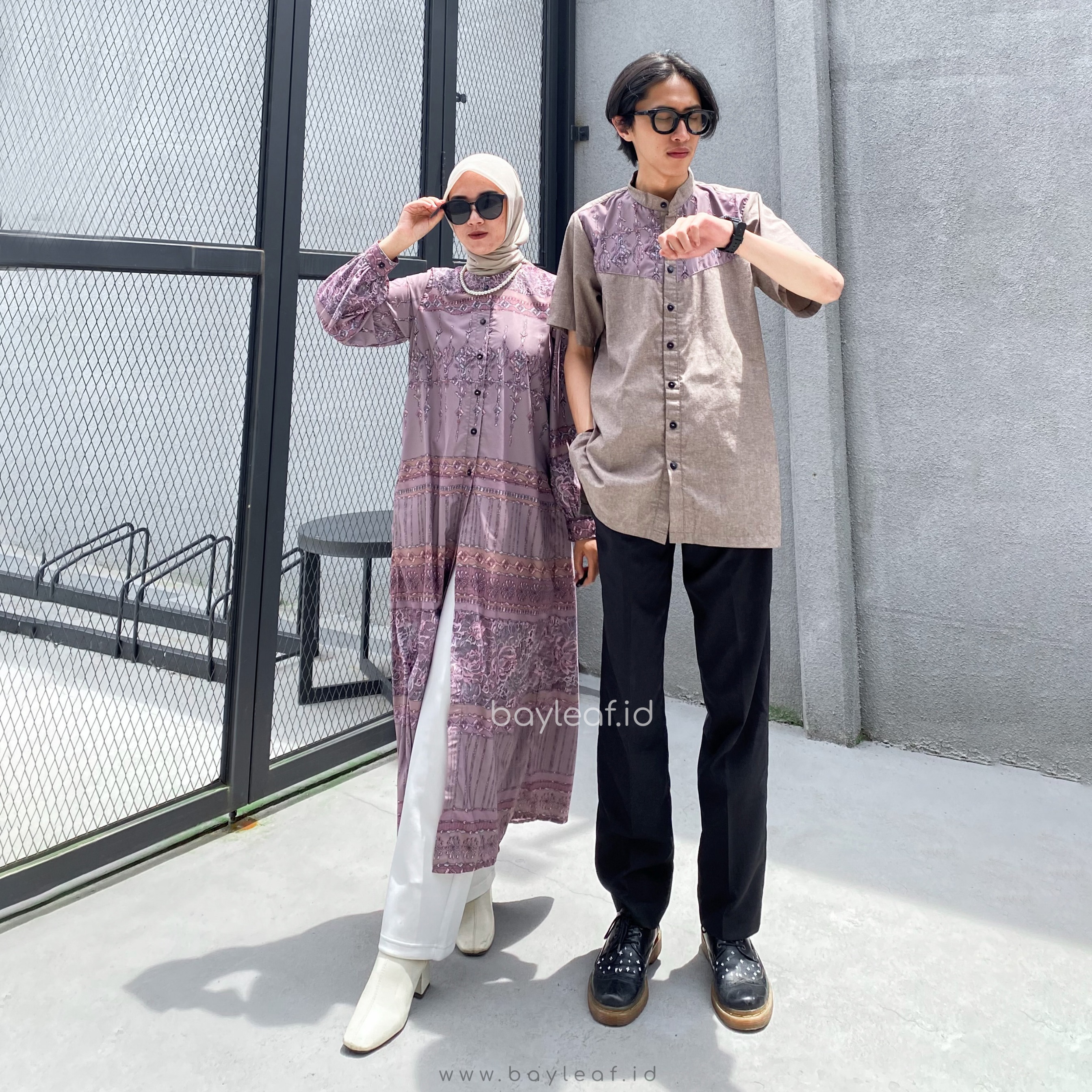 Annelise Alan Atasan Kemeja Pria Lengan Pendek