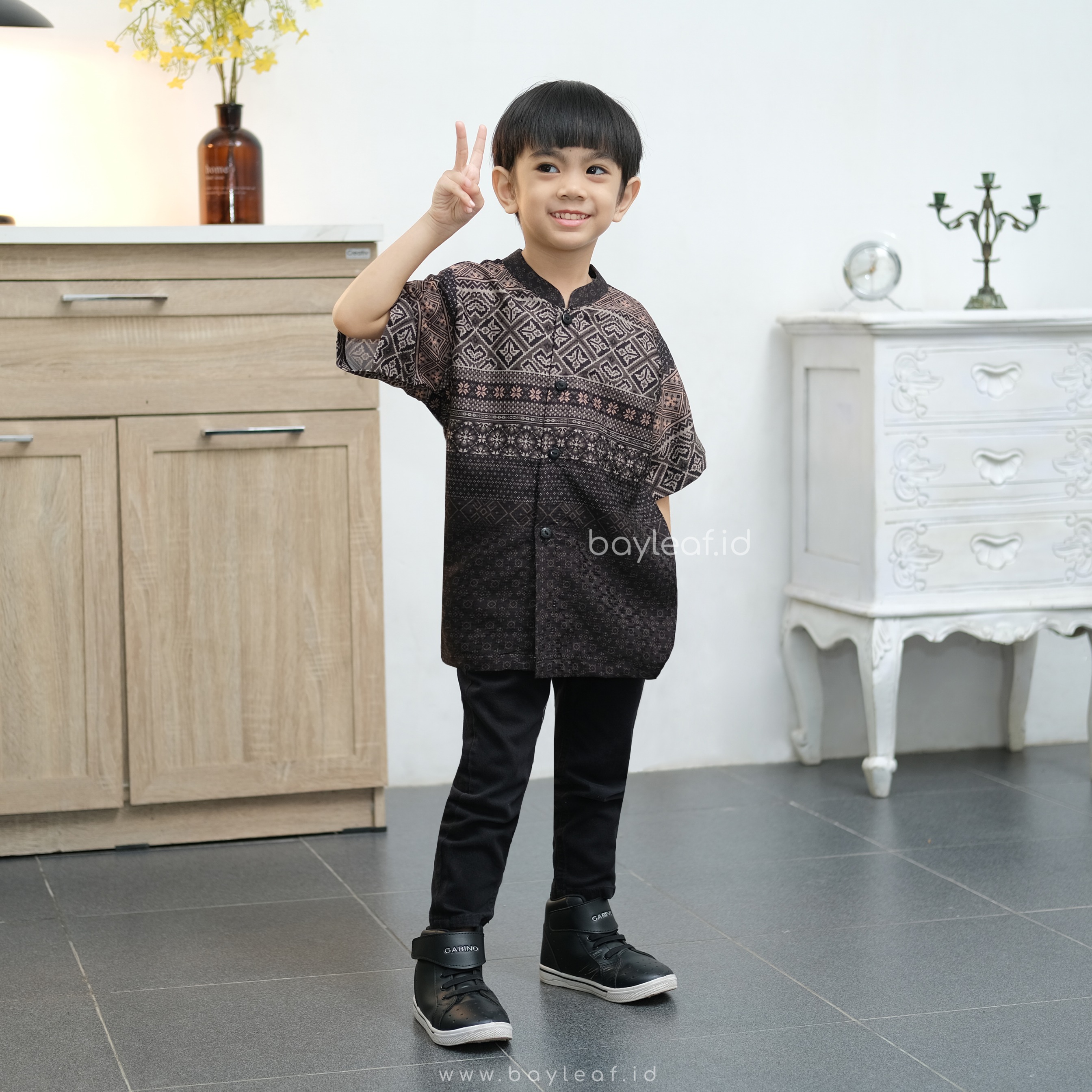 Seraya Ersa Kids Atasan Kemeja Anak Lengan Pendek