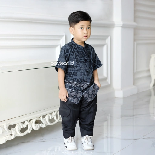 Image of Camelia Alan Kids Atasan Kemeja Anak Lengan Pendek