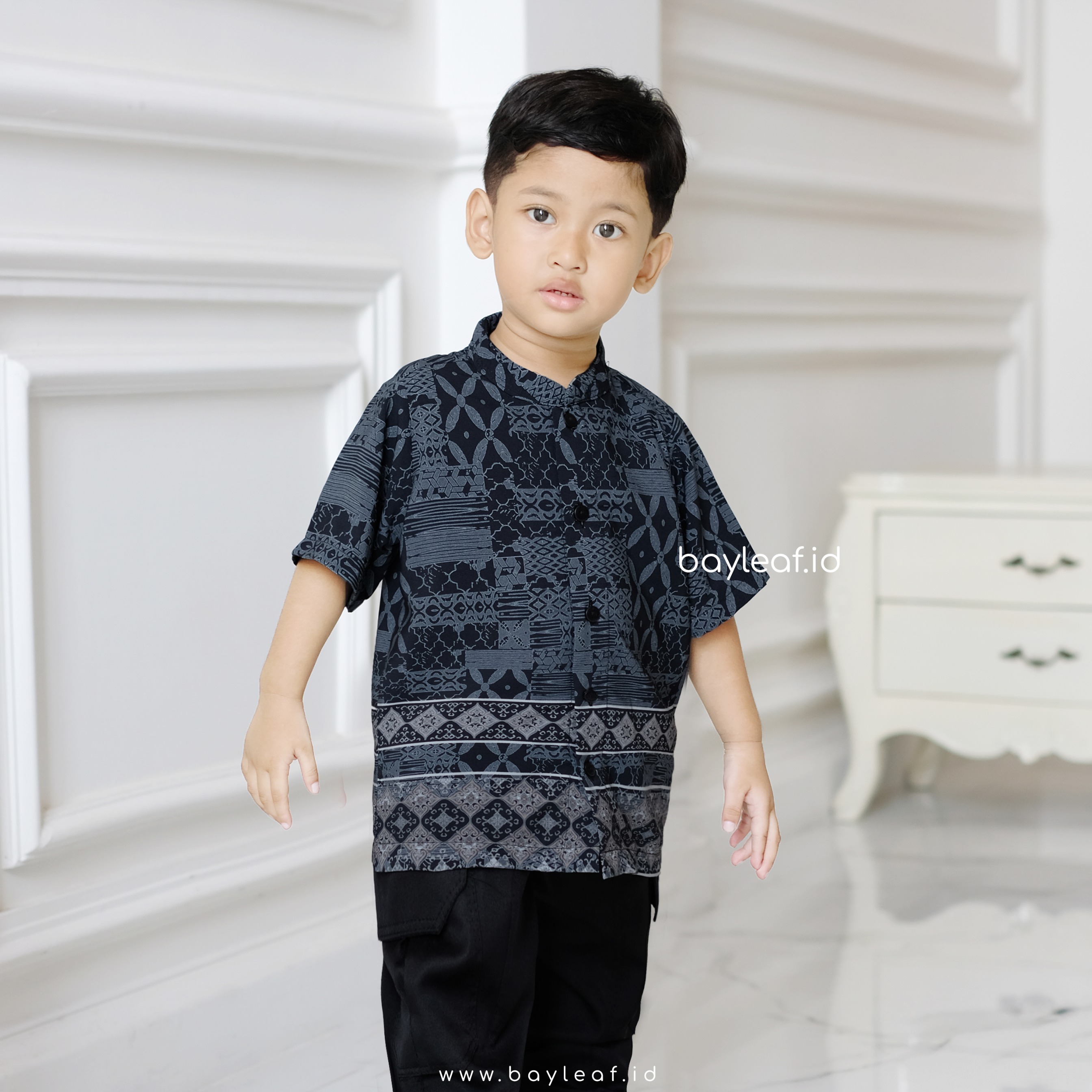 Camelia Alan Kids Atasan Kemeja Anak Lengan Pendek