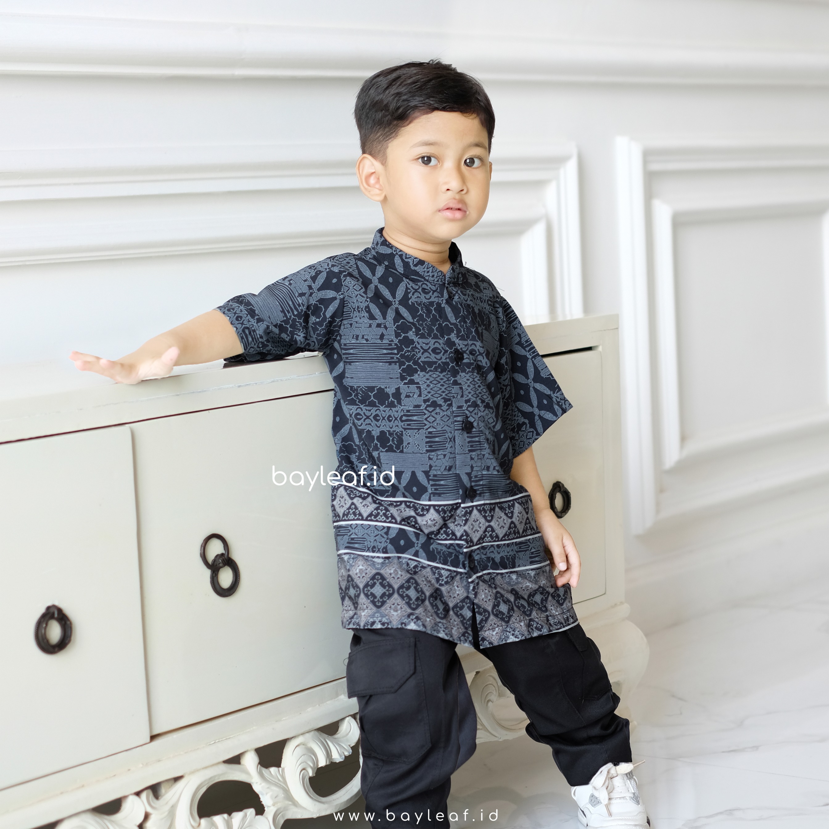 Camelia Alan Kids Atasan Kemeja Anak Lengan Pendek