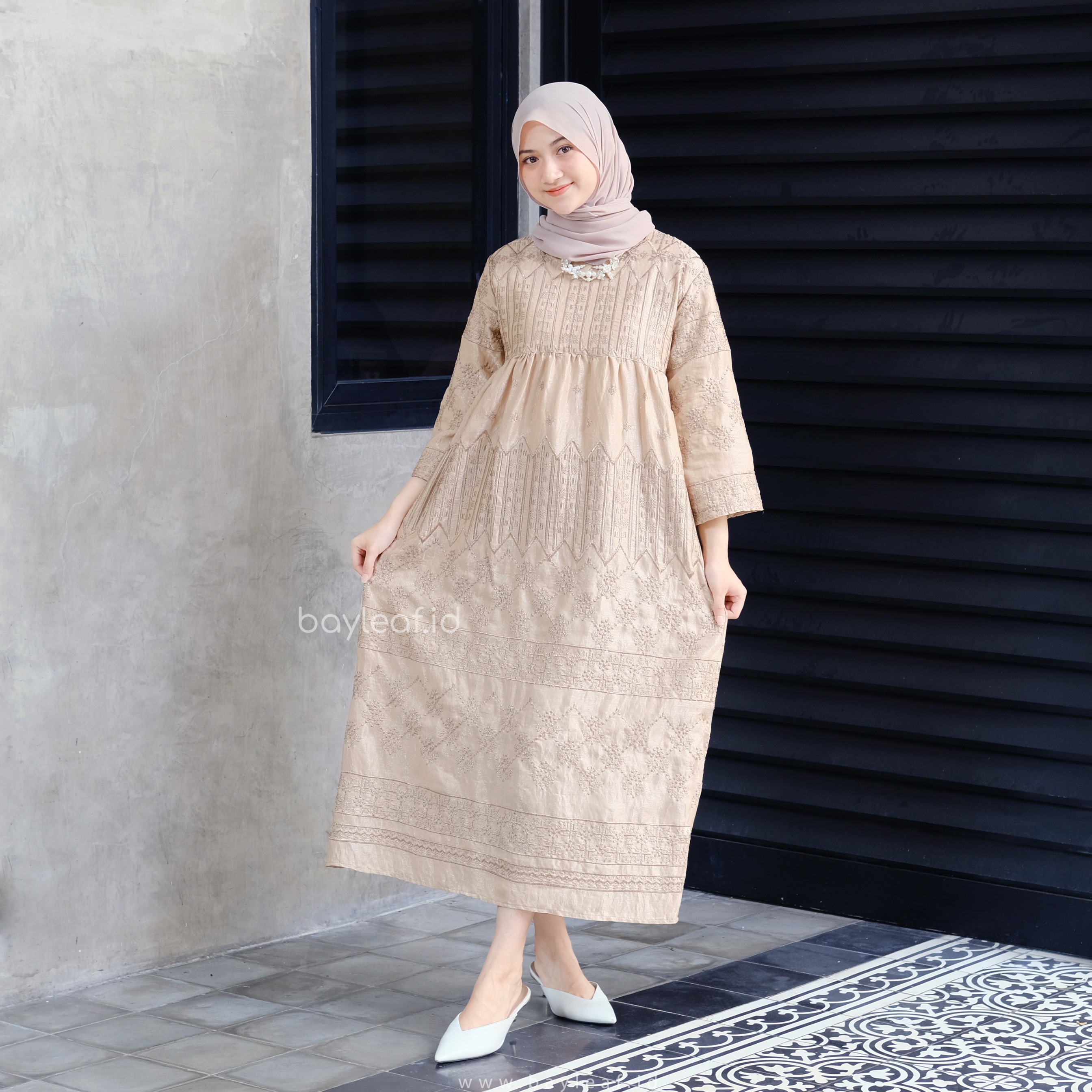 Denaya Maxi Dress Brokat Bordir Premium