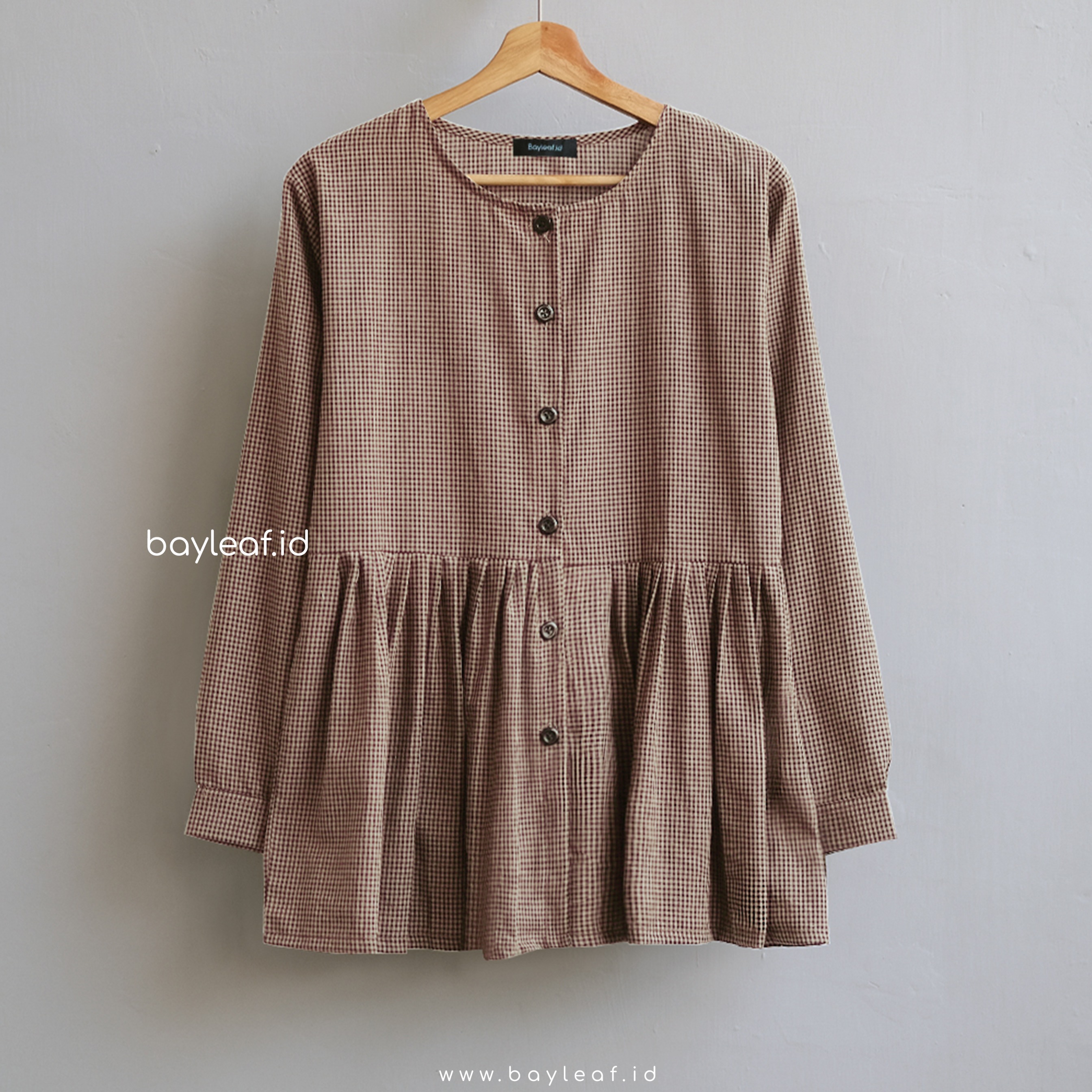 Naomi Blouse Kemeja Casual Small Pattern