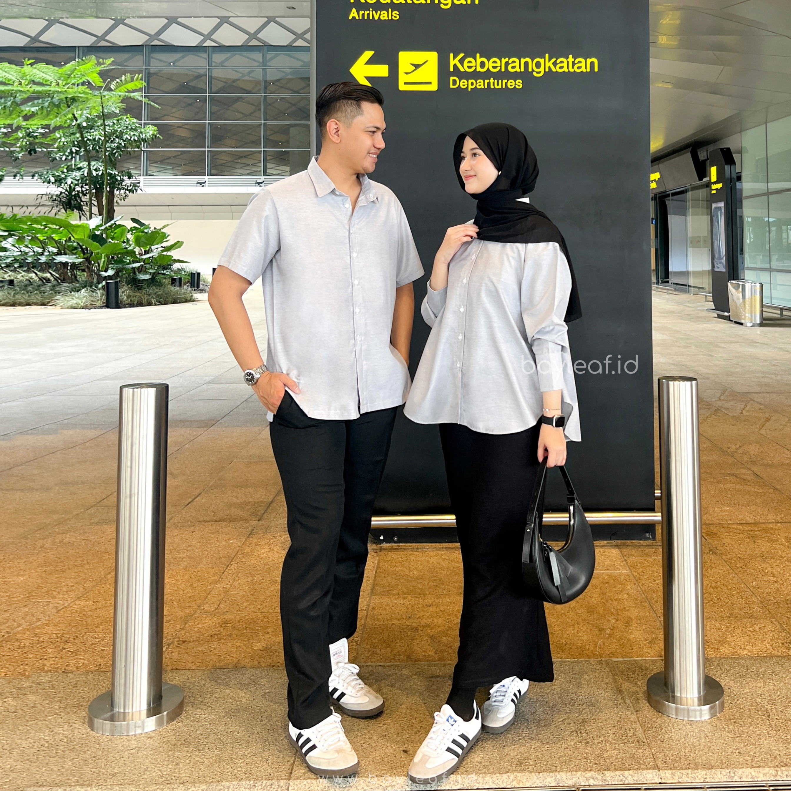 Prisia Alsean Atasan Kemeja Pria Lengan Pendek
