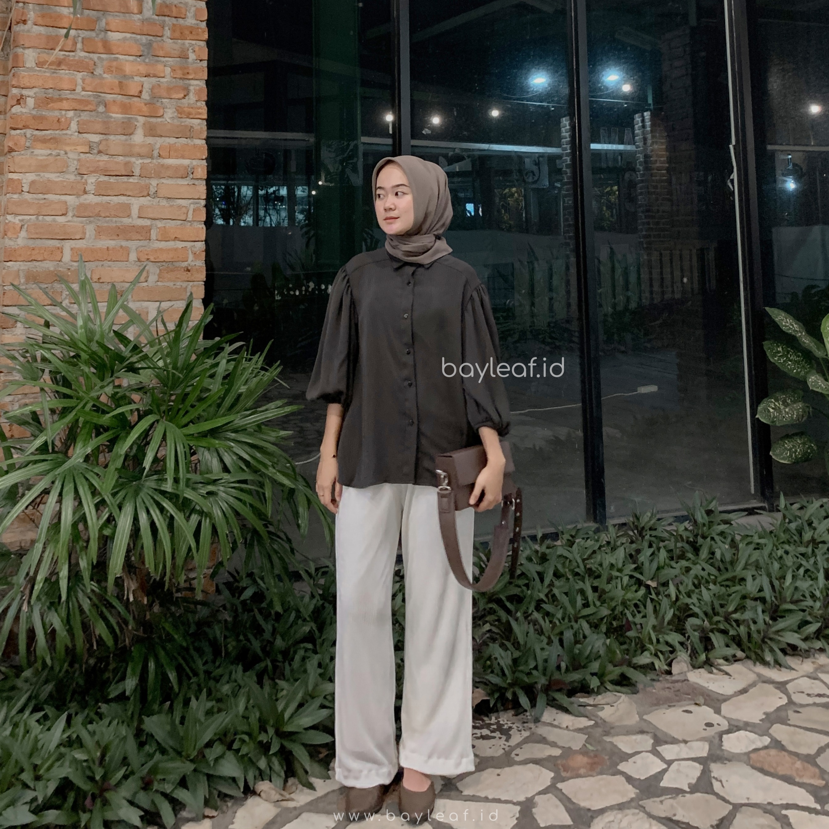 Sofia Shirt Lengan 7/8 | Kemeja Casual Wanita