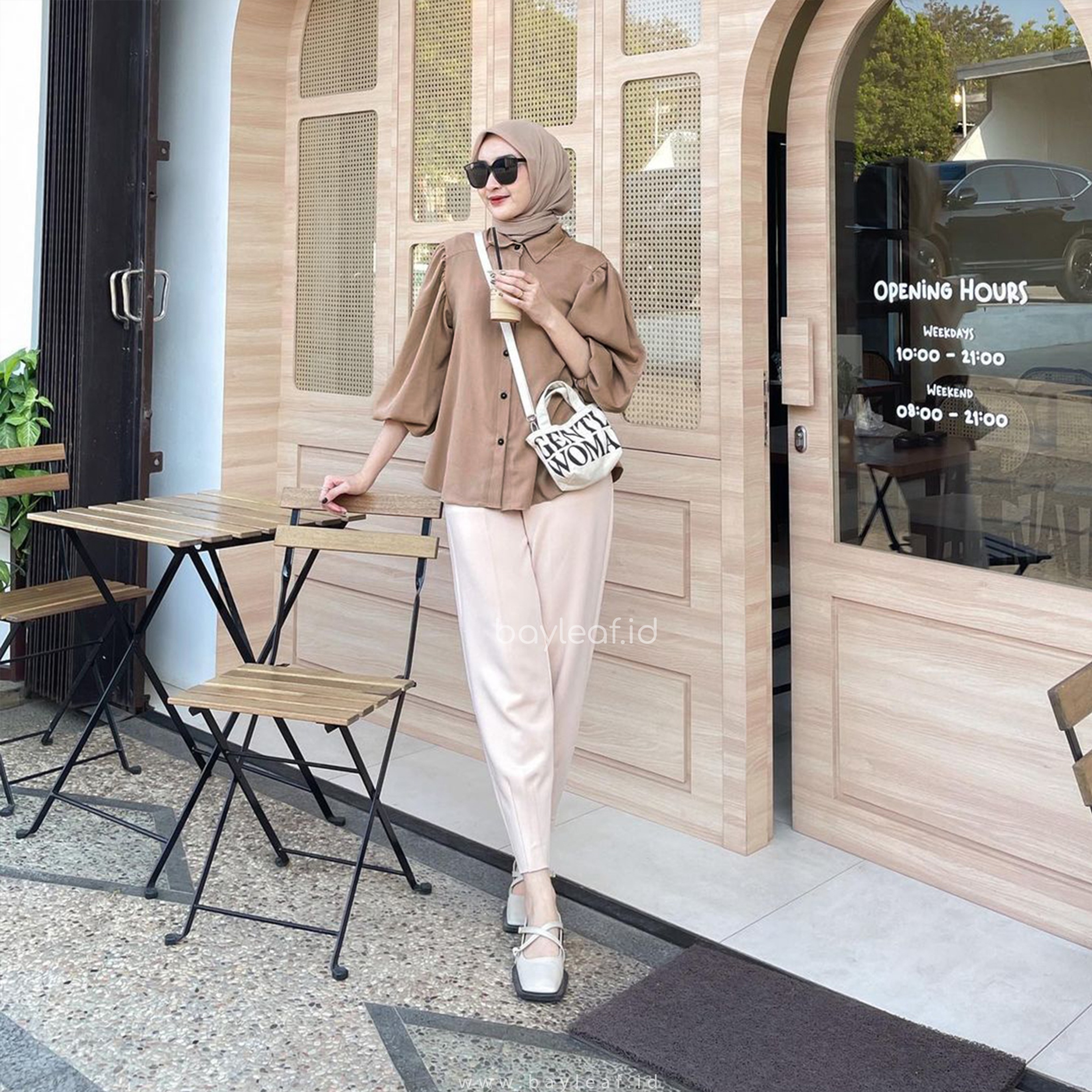 Azka Cropped Pants Scuba Basic
