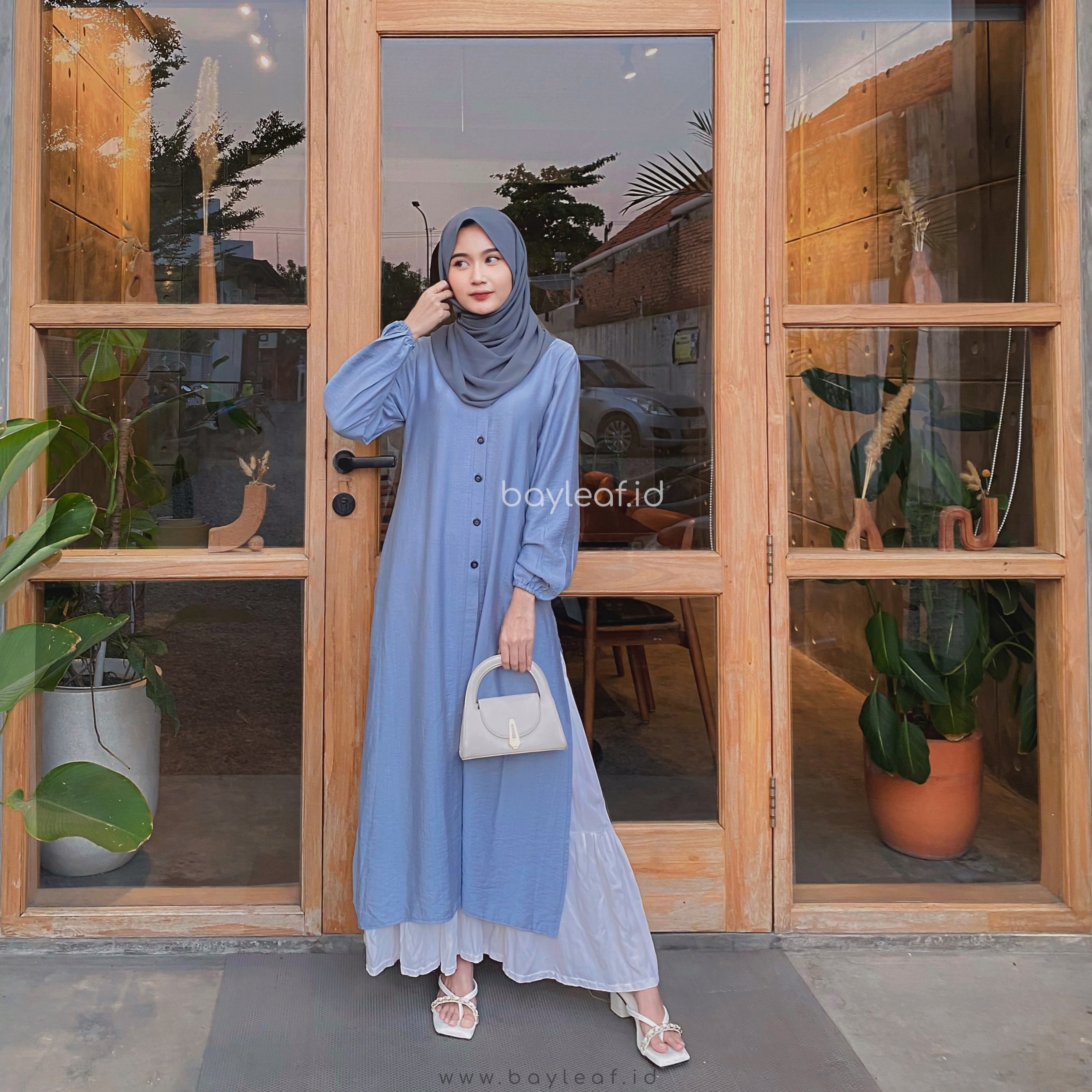  Syifa Daisy Basic Midress Linen