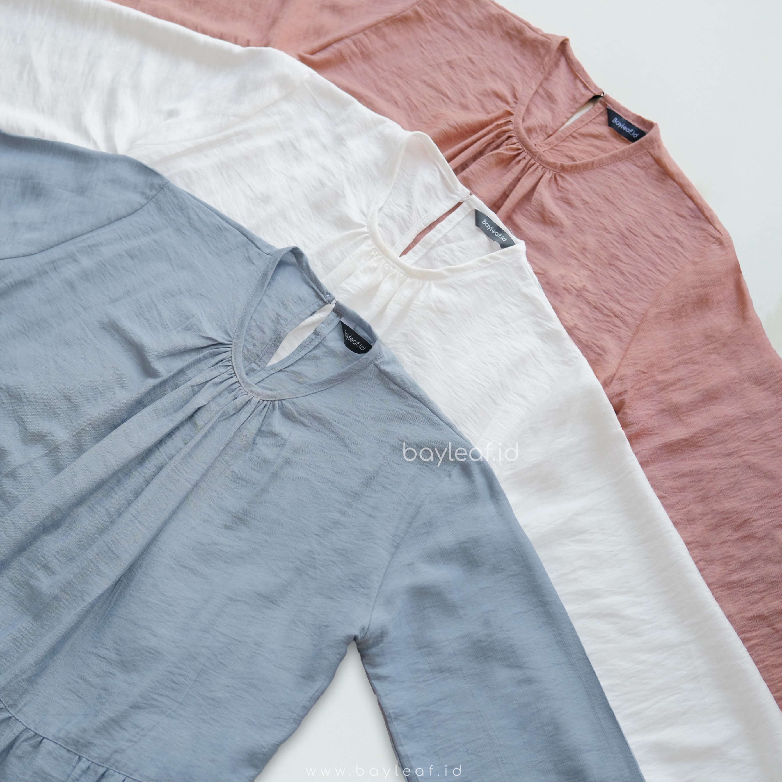 Fiolyne Ruffle Plain Blouse Linen