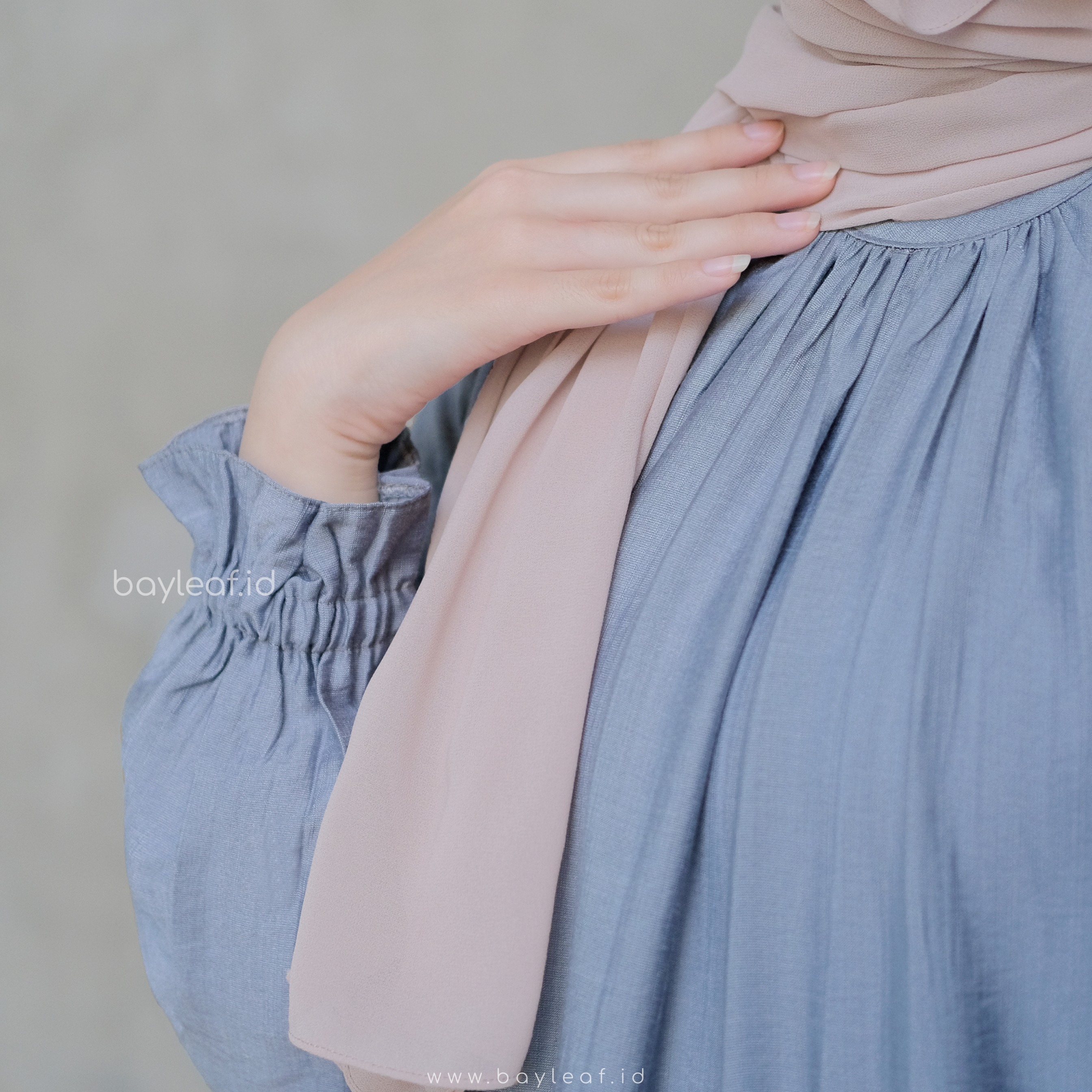 Fiolyne Ruffle Plain Blouse Linen