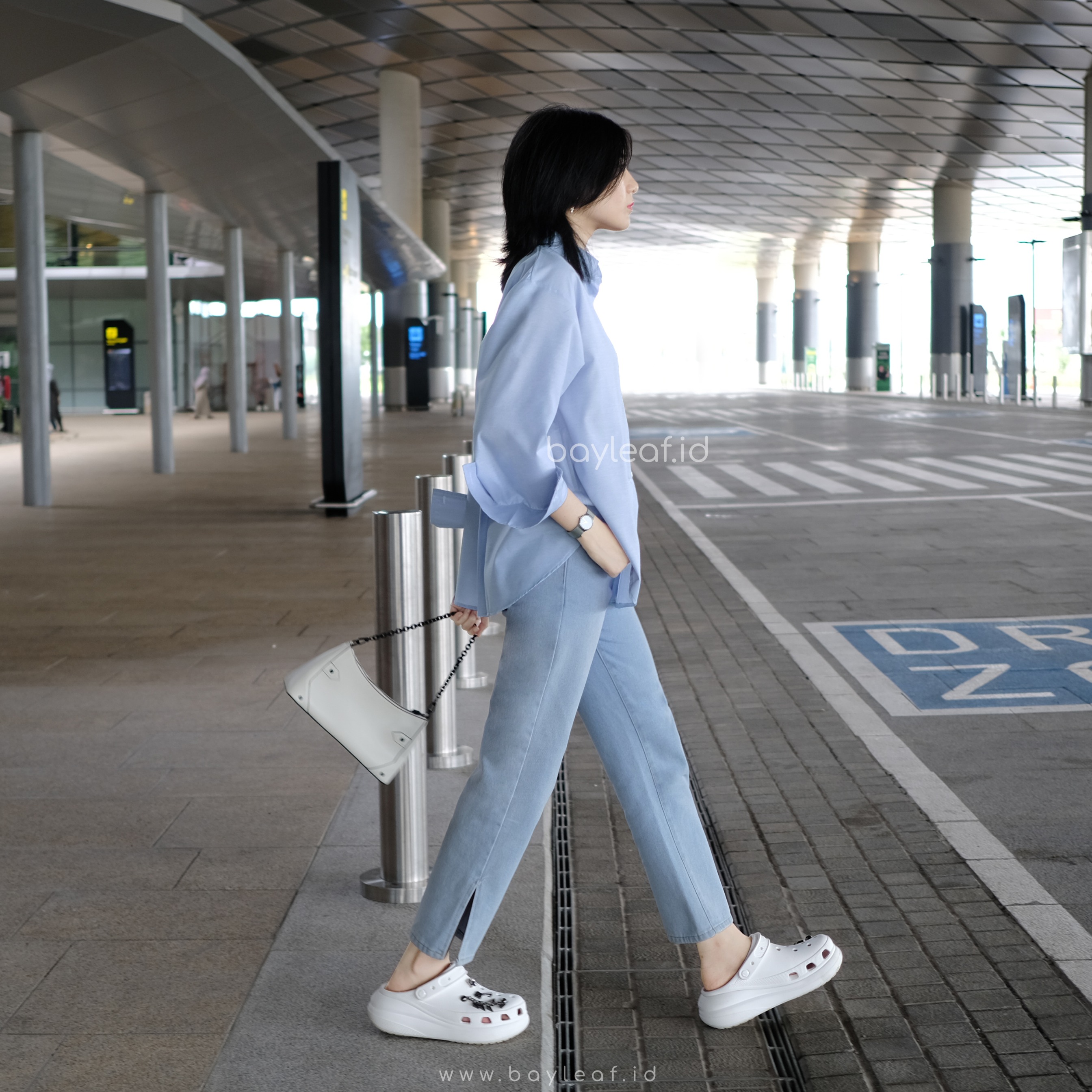 Prisia Basic Shirt | Atasan Kemeja Casual Wanita Polos