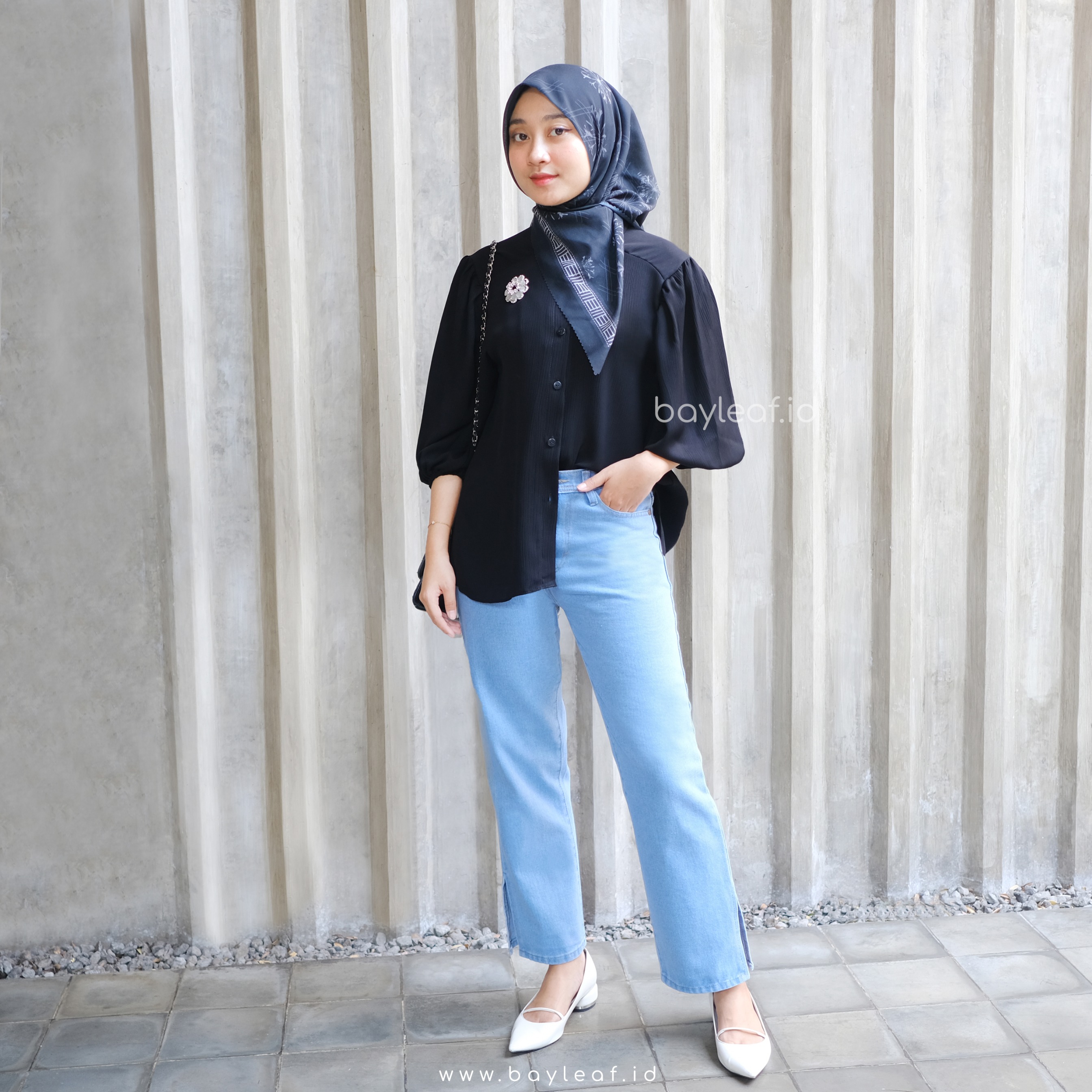 Sofia Shirt Lengan 7/8 | Kemeja Casual Wanita