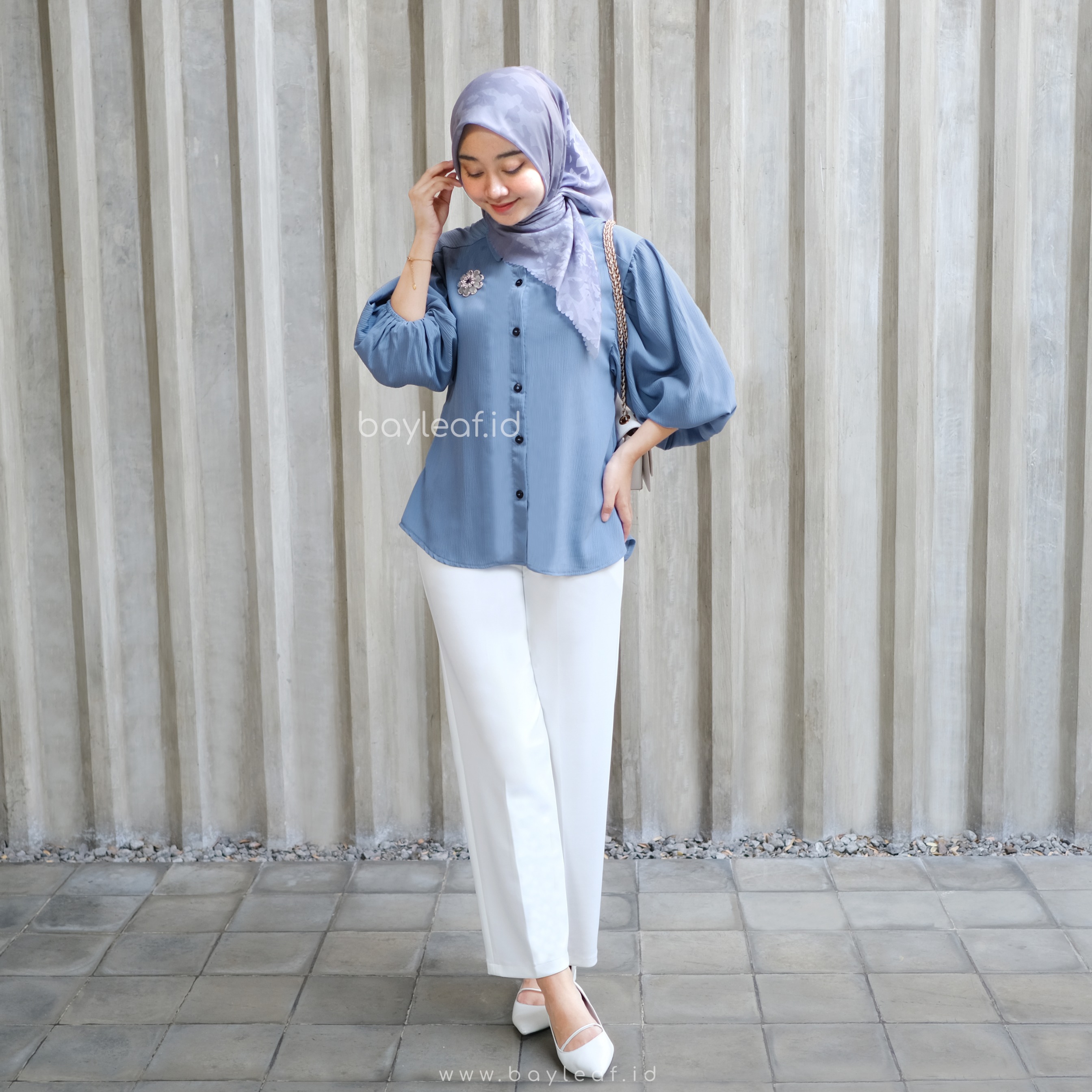 Sofia Shirt Lengan 7/8 | Kemeja Casual Wanita