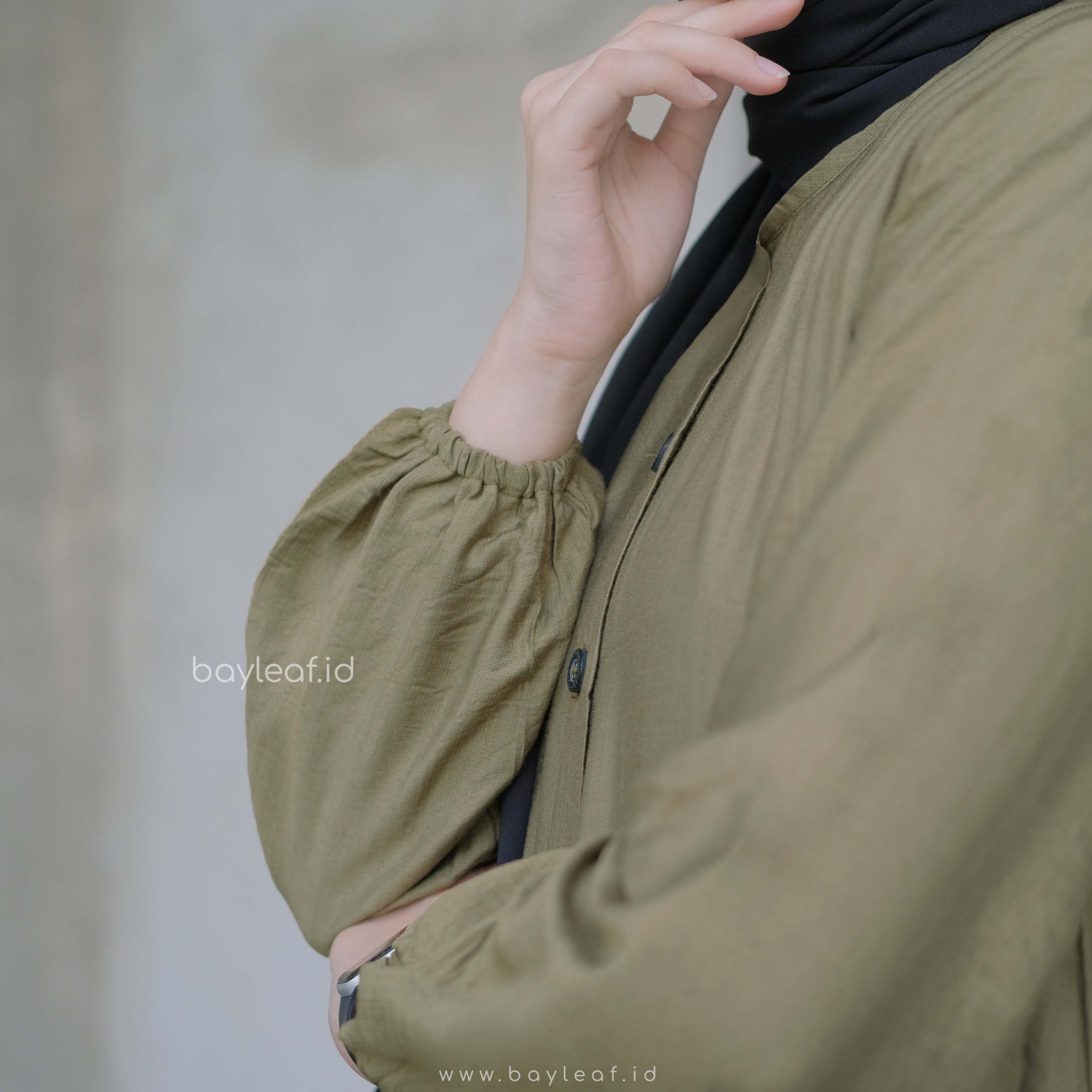  Syifa Daisy Basic Midress Linen