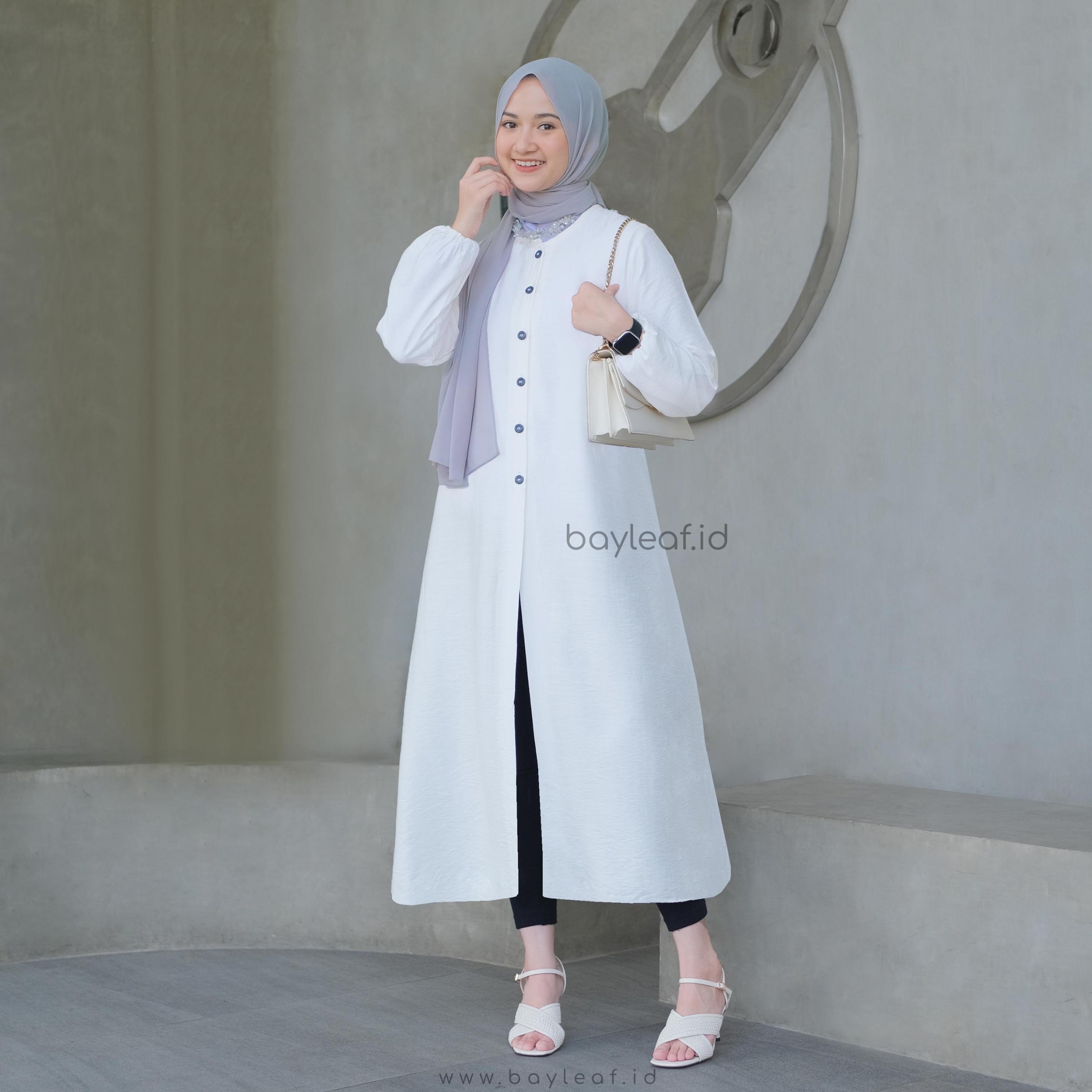 Syifa Daisy Basic Midress Linen