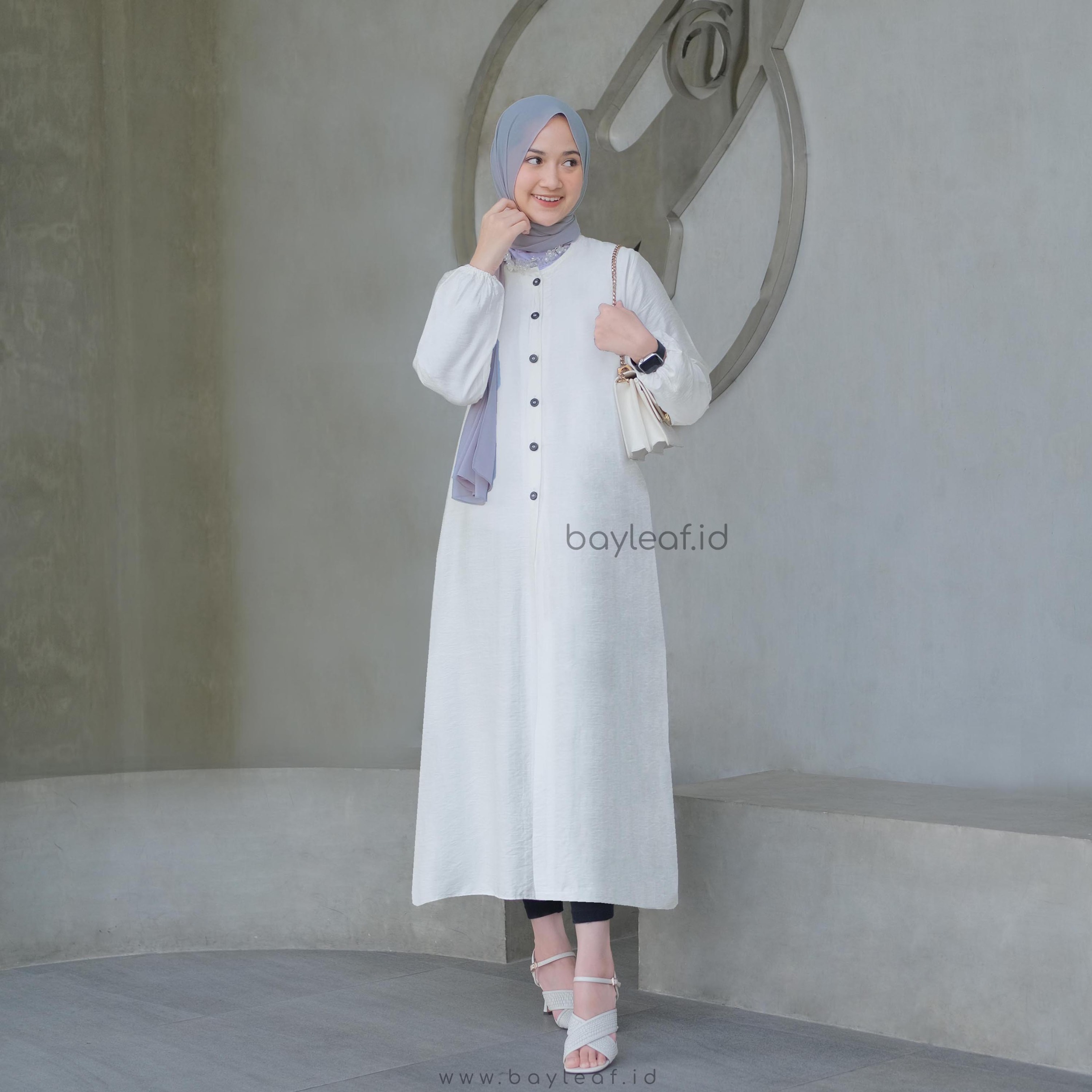  Syifa Daisy Basic Midress Linen