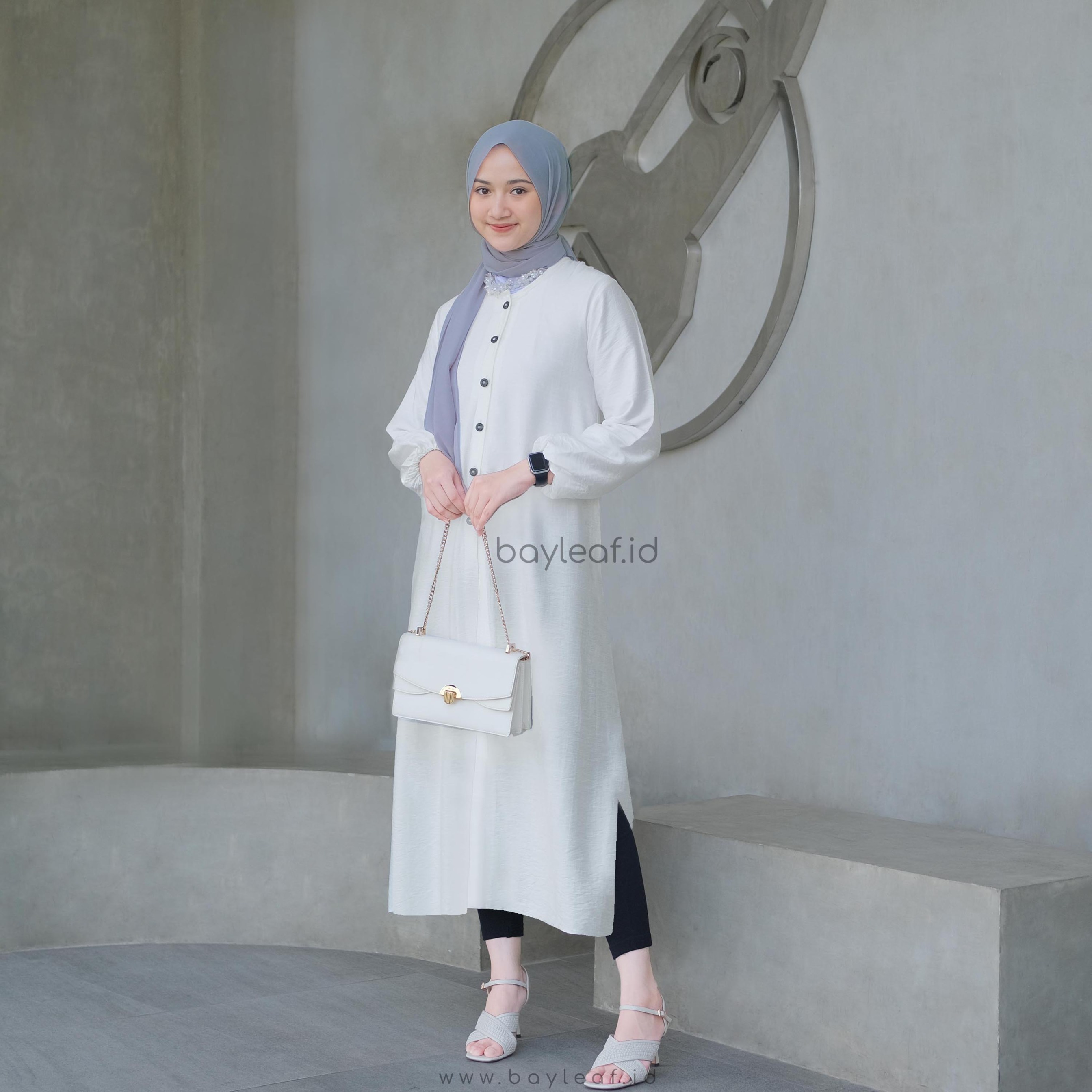  Syifa Daisy Basic Midress Linen