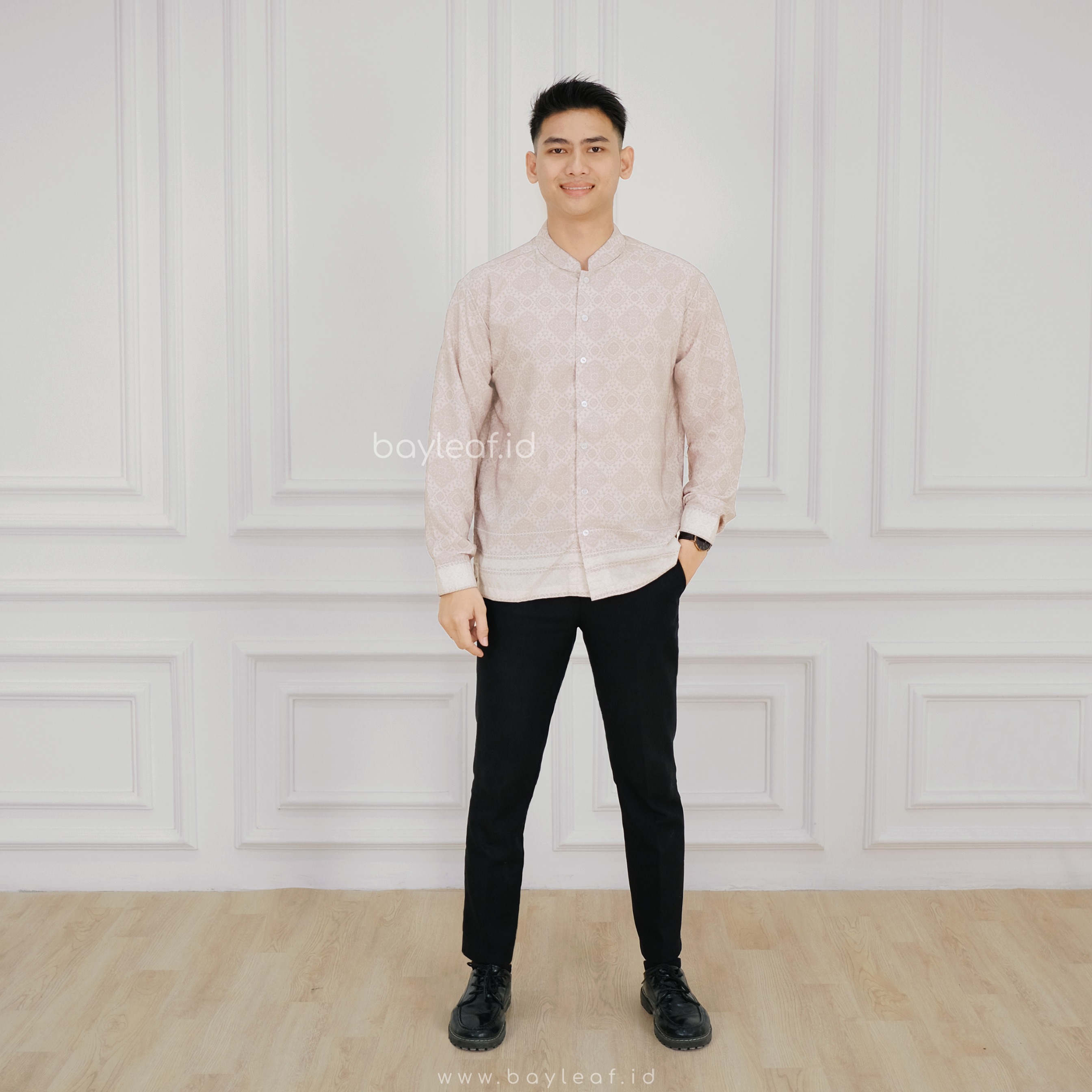 Zefaya Alan Atasan Kemeja Pria Lengan Panjang