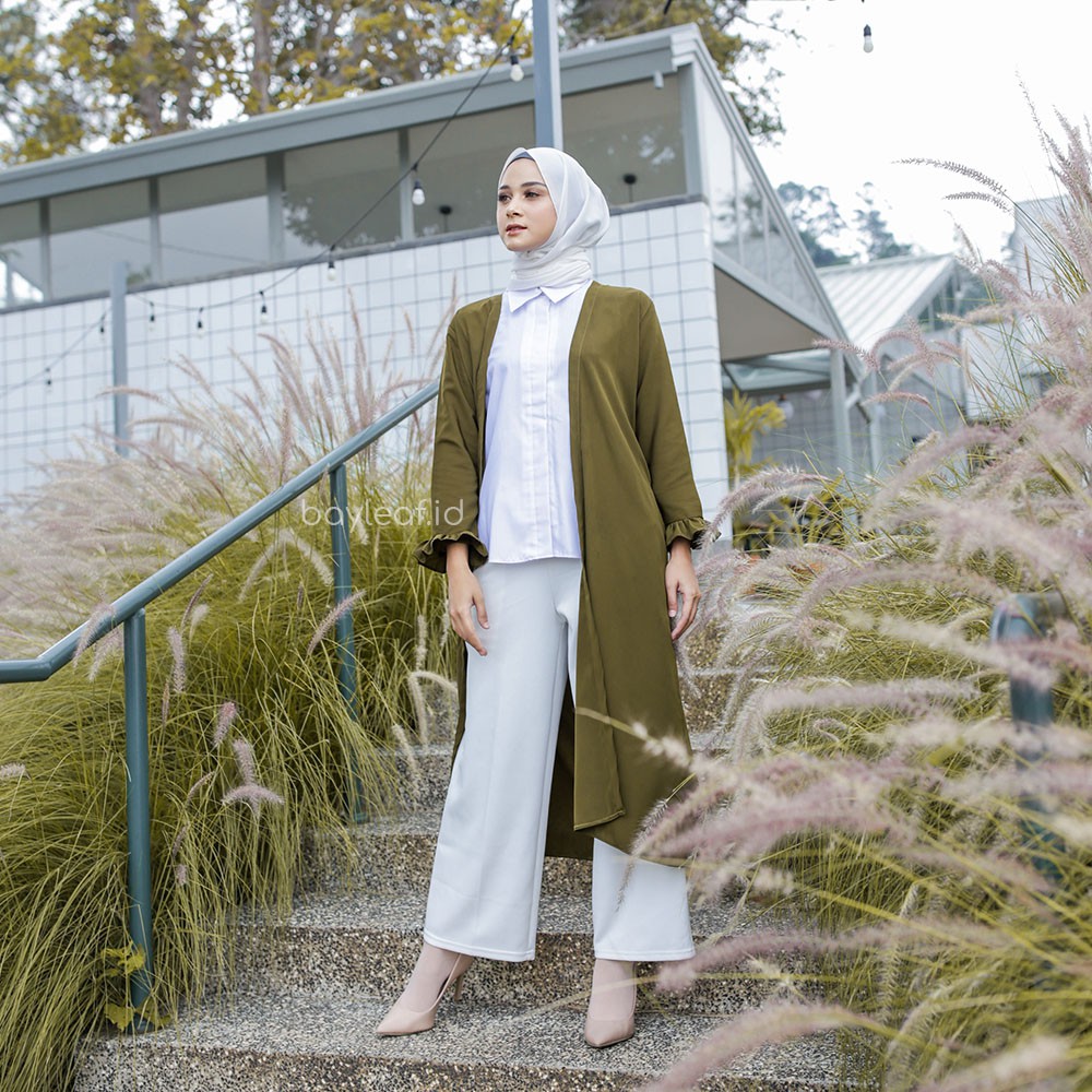 Nadine Outer Basic Lengan Ruffle