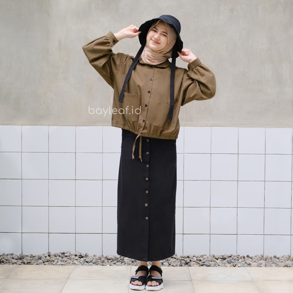 Kanza Jacket Wanita Material Canvas