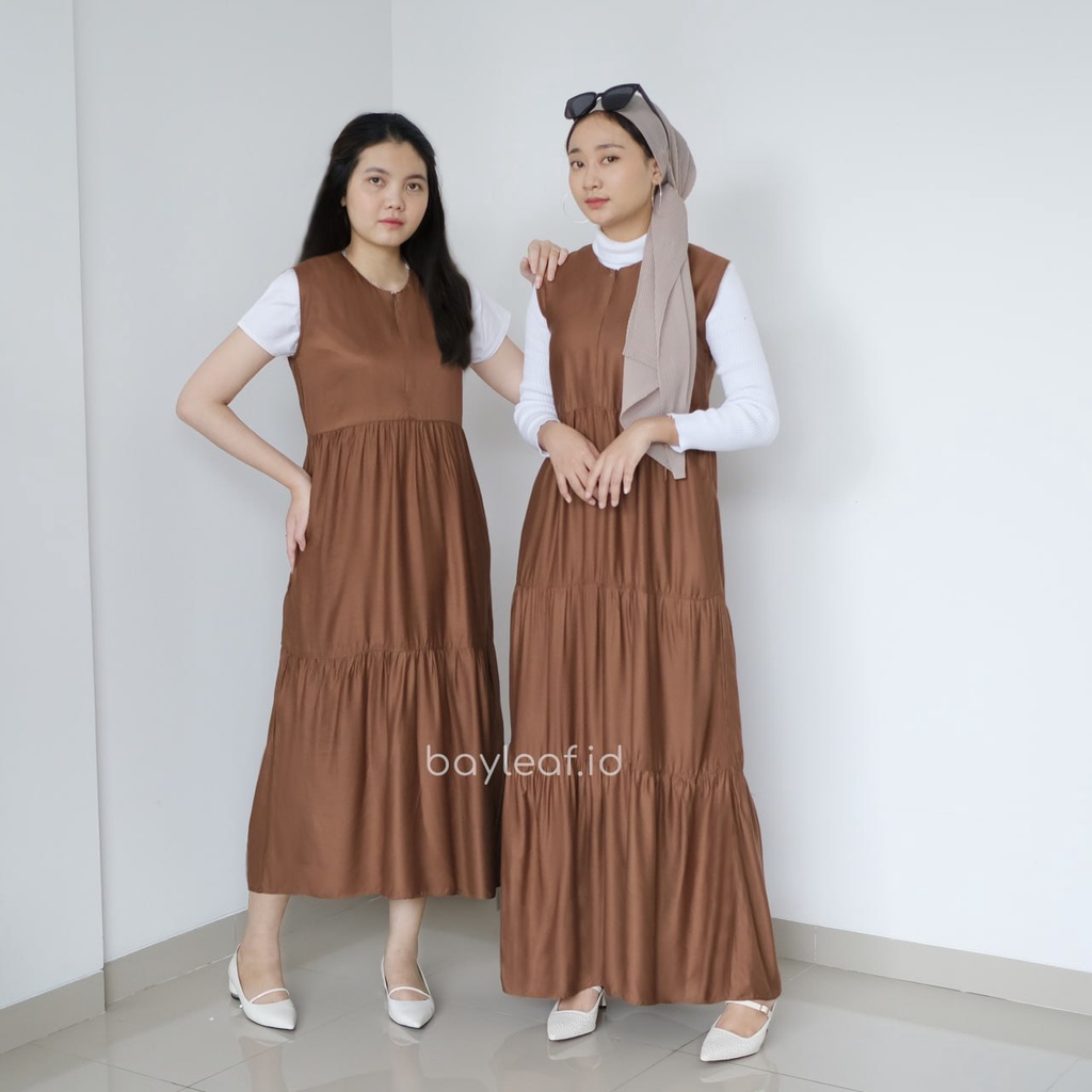 Greta Dress Tanpa Lengan - Panjang Baju 120cm