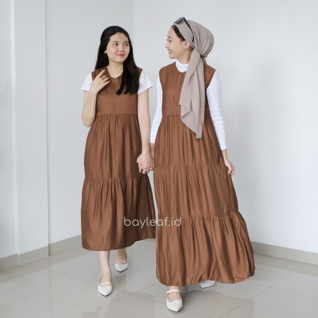 Greta Dress Tanpa Lengan - Panjang Baju 120cm