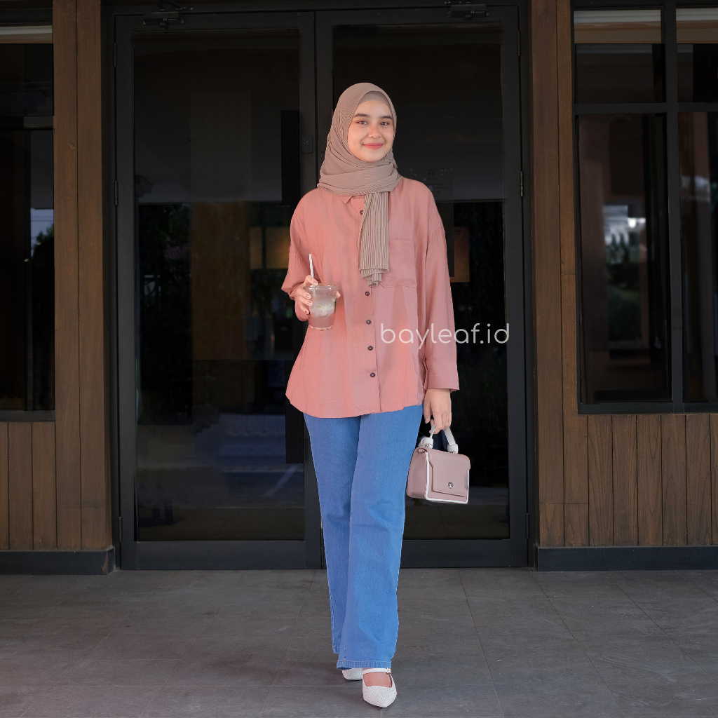 Neaa Basic Shirt | Atasan Kemeja Casual Wanita