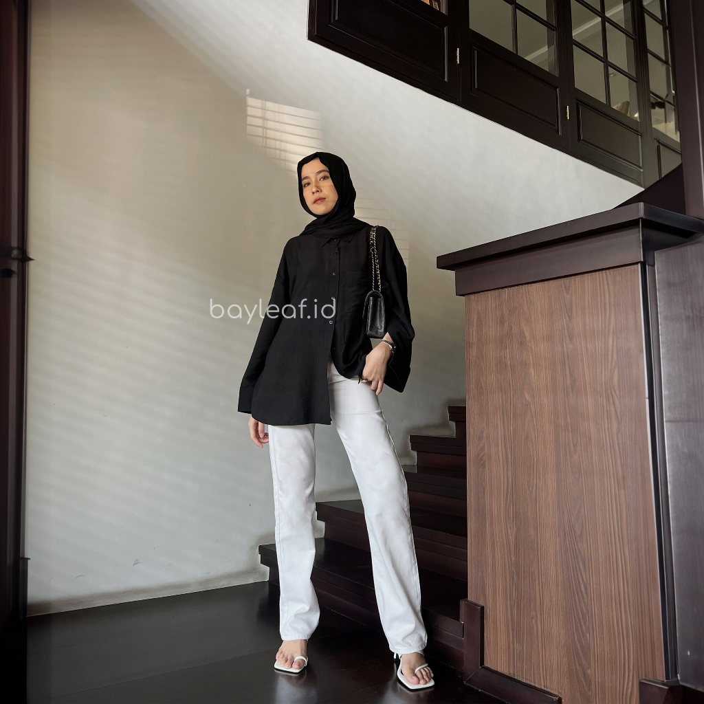 Neaa Basic Shirt | Atasan Kemeja Casual Wanita