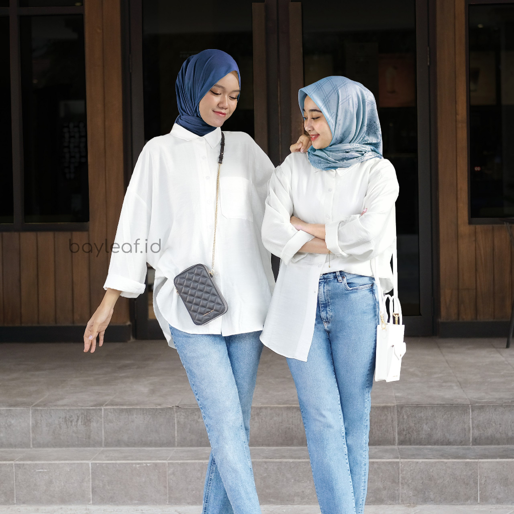 Neaa Basic Shirt | Atasan Kemeja Casual Wanita