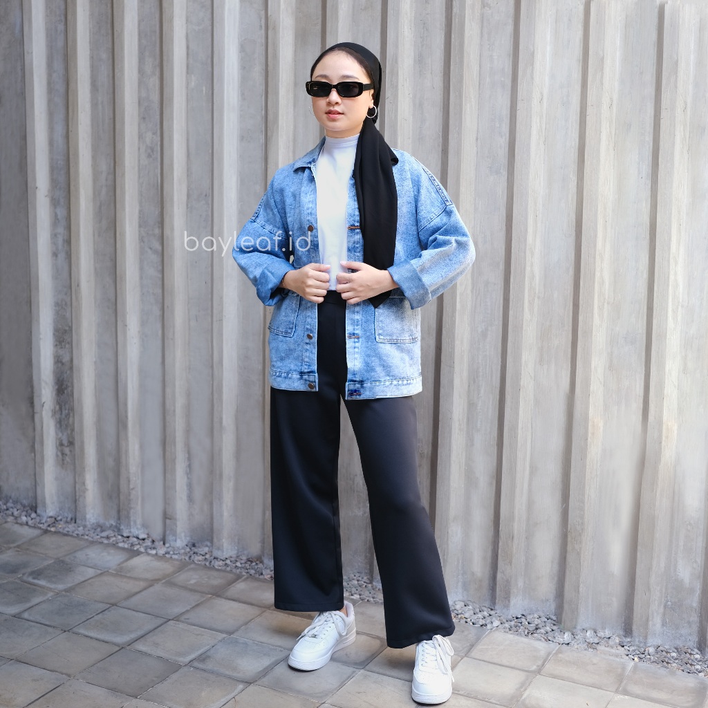 Aiko Jeans Jacket Oversize Pocket