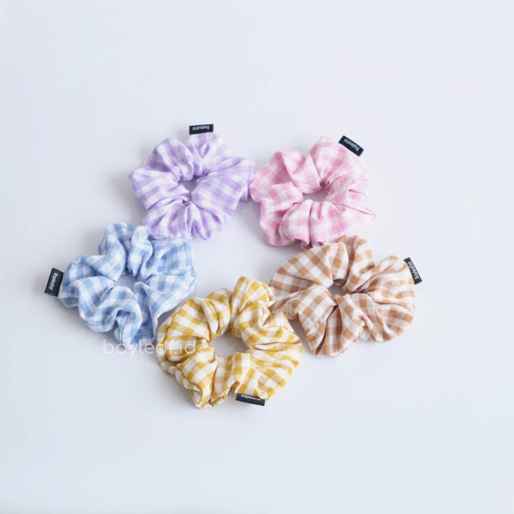 Bayleaf.id Scrunchie Bundling (3PCS) Berry Lolypop / Ikat Rambut