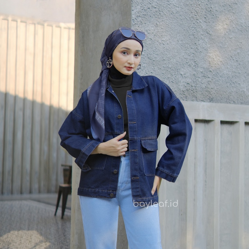 Aiko Jeans Jacket Oversize Pocket