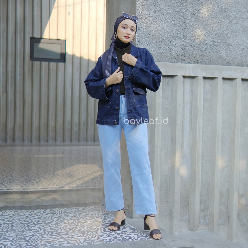 Aiko Jeans Jacket Oversize Pocket