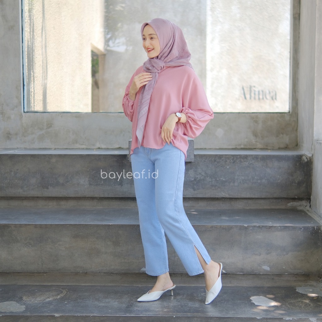 Bayleaf.id Wide Low Waist Hunter Jeans