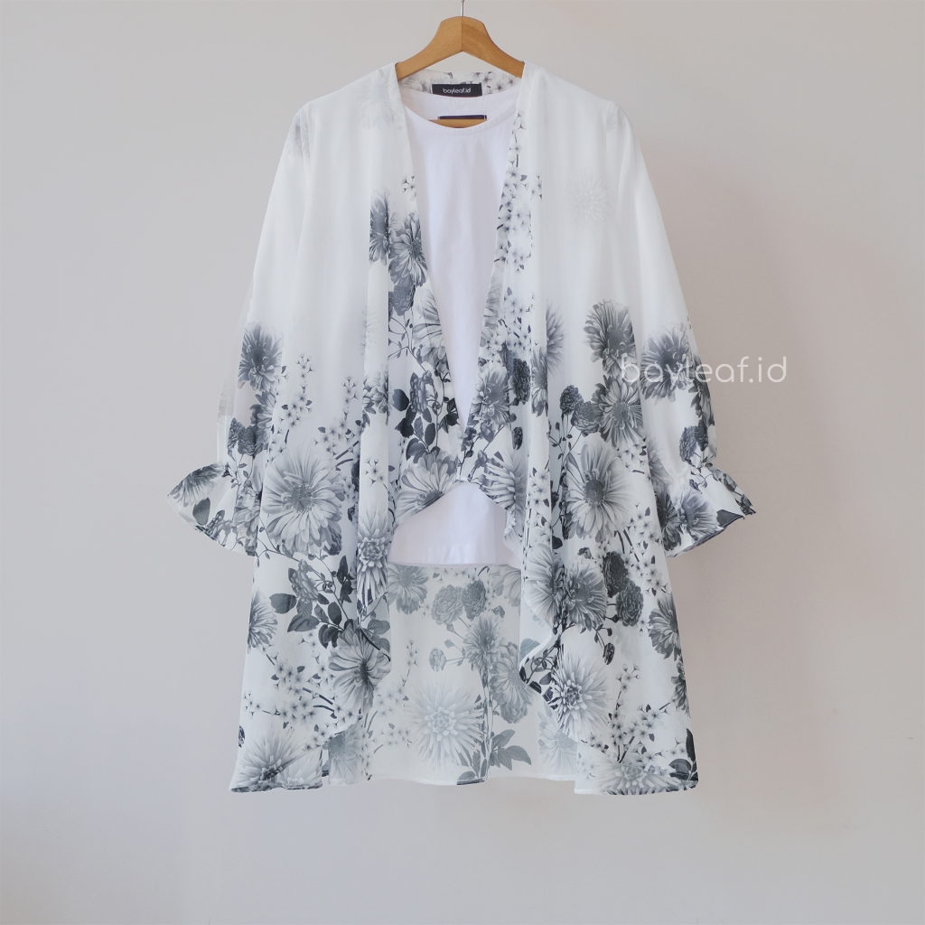 Mauren Clarisa Floral Outer / Outer Wanita Motif Bunga / Cardigan Atasan Wanita