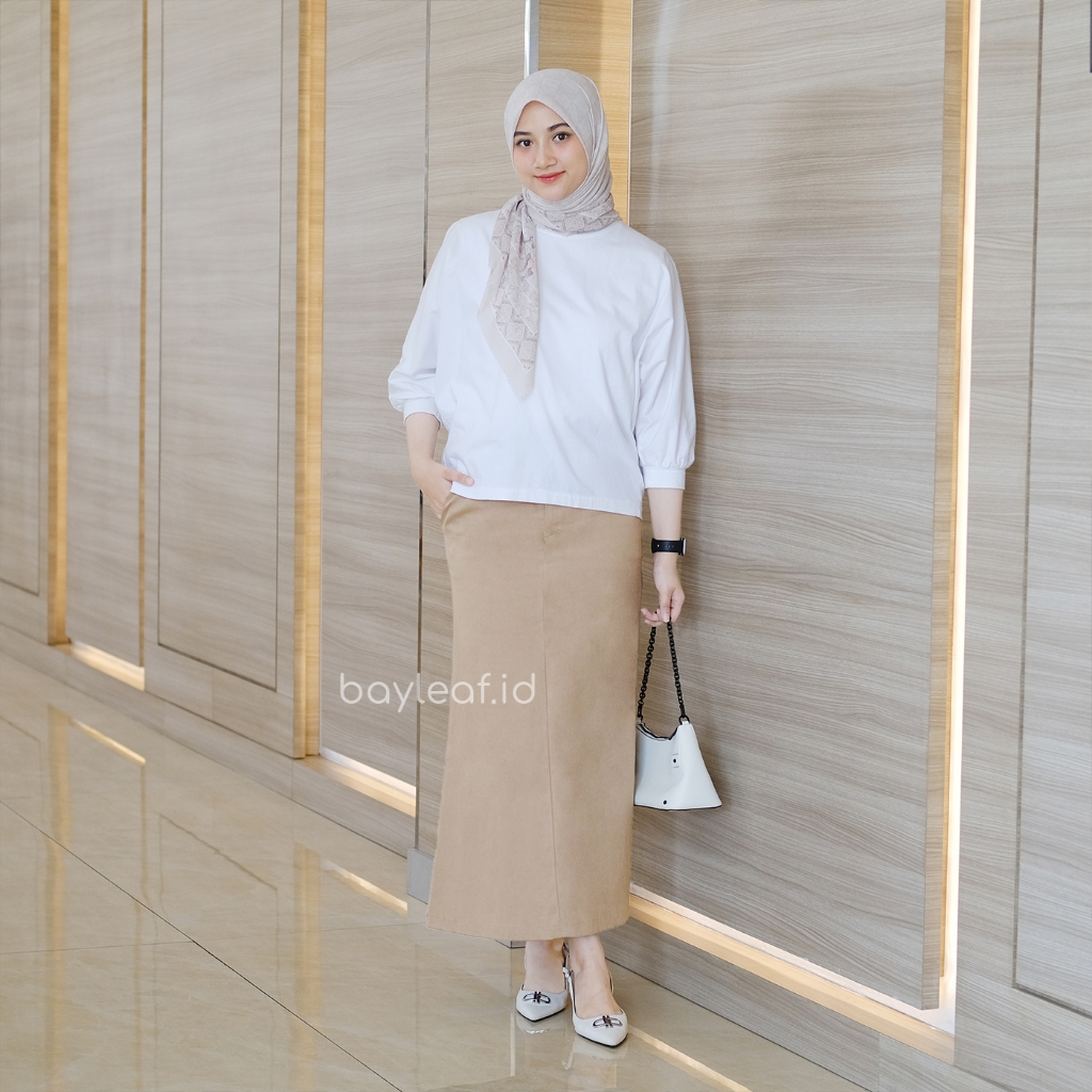 Nova Long Skirt | Rok Chinos Korean Style