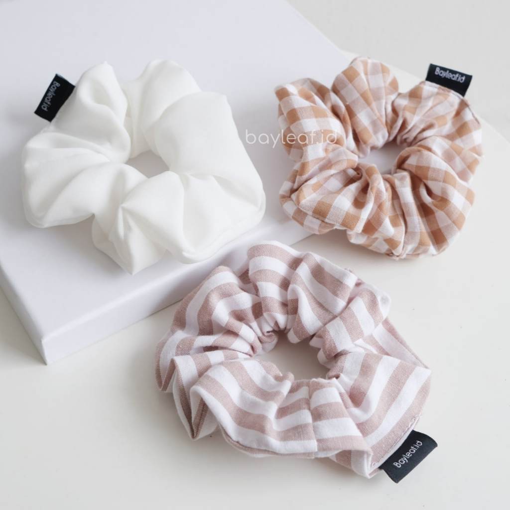Bayleaf.id Scrunchie Bundling (3PCS) Berry Lolypop / Ikat Rambut