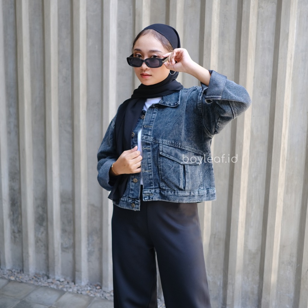 Veast Jaket Jeans Crop