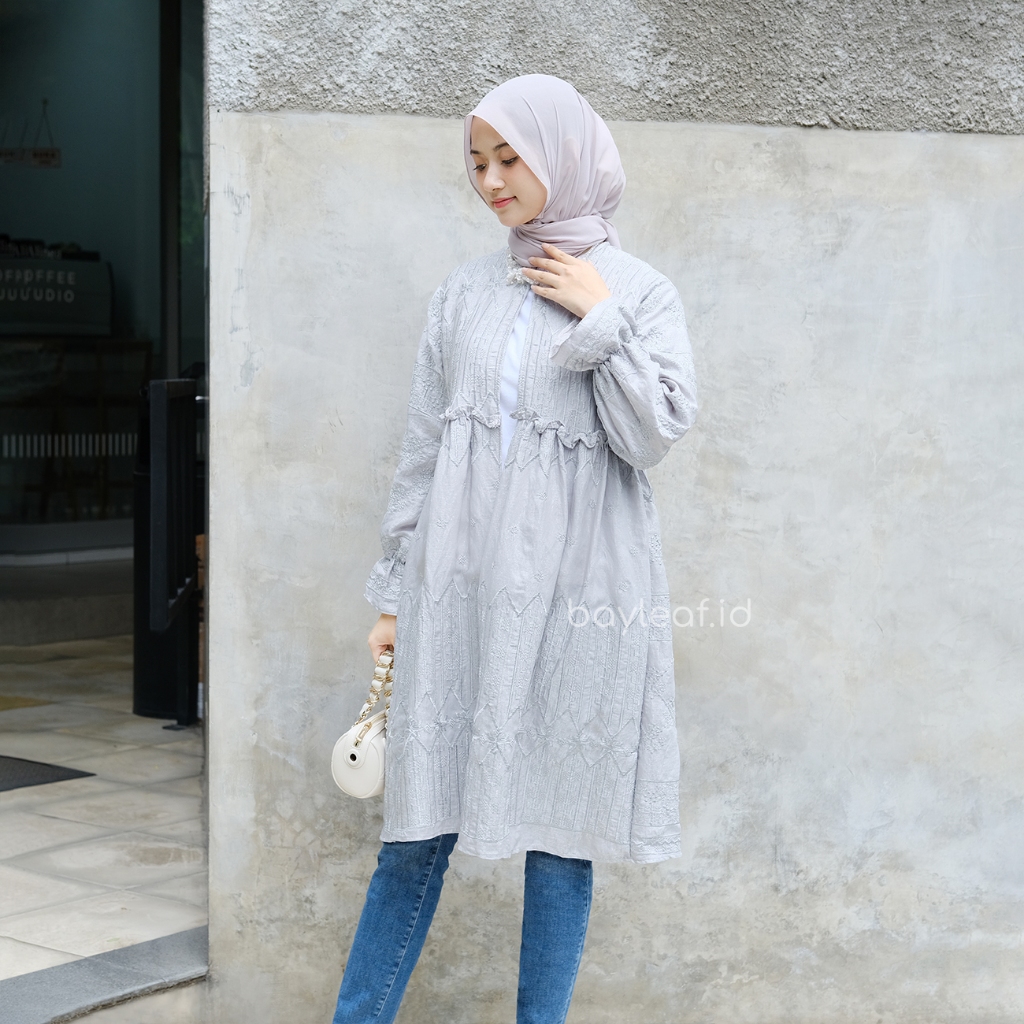 Denaya Long Outer Brokat Bordir Premium