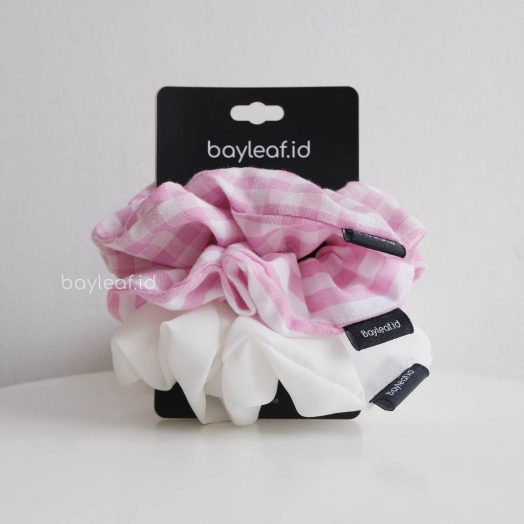 Bayleaf.id Scrunchie Bundling (3PCS) Berry Lolypop / Ikat Rambut