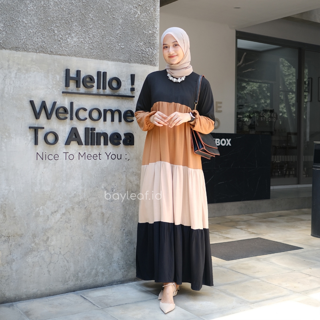 Moana Maxi Dress Casual Kombinasi