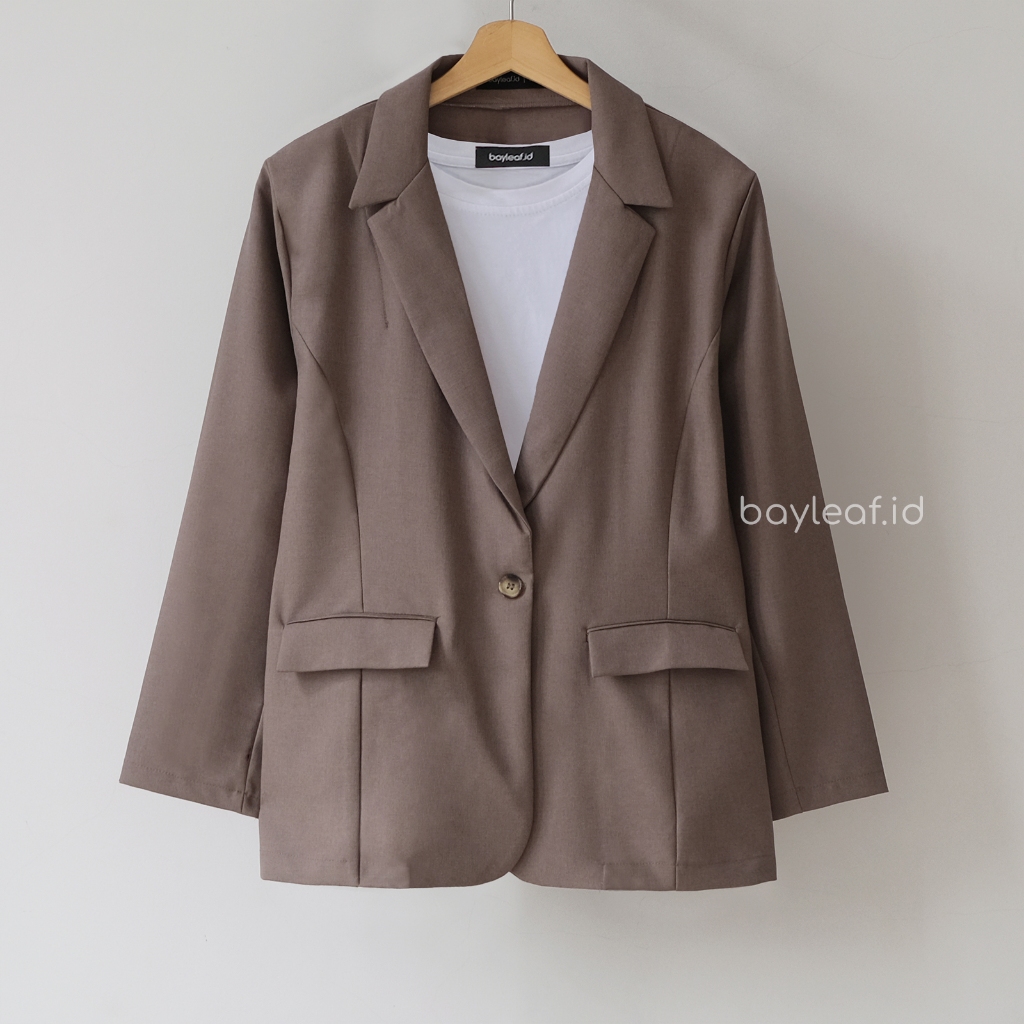 Violet Blazer Basic | Outerwear Formal Casual Wanita