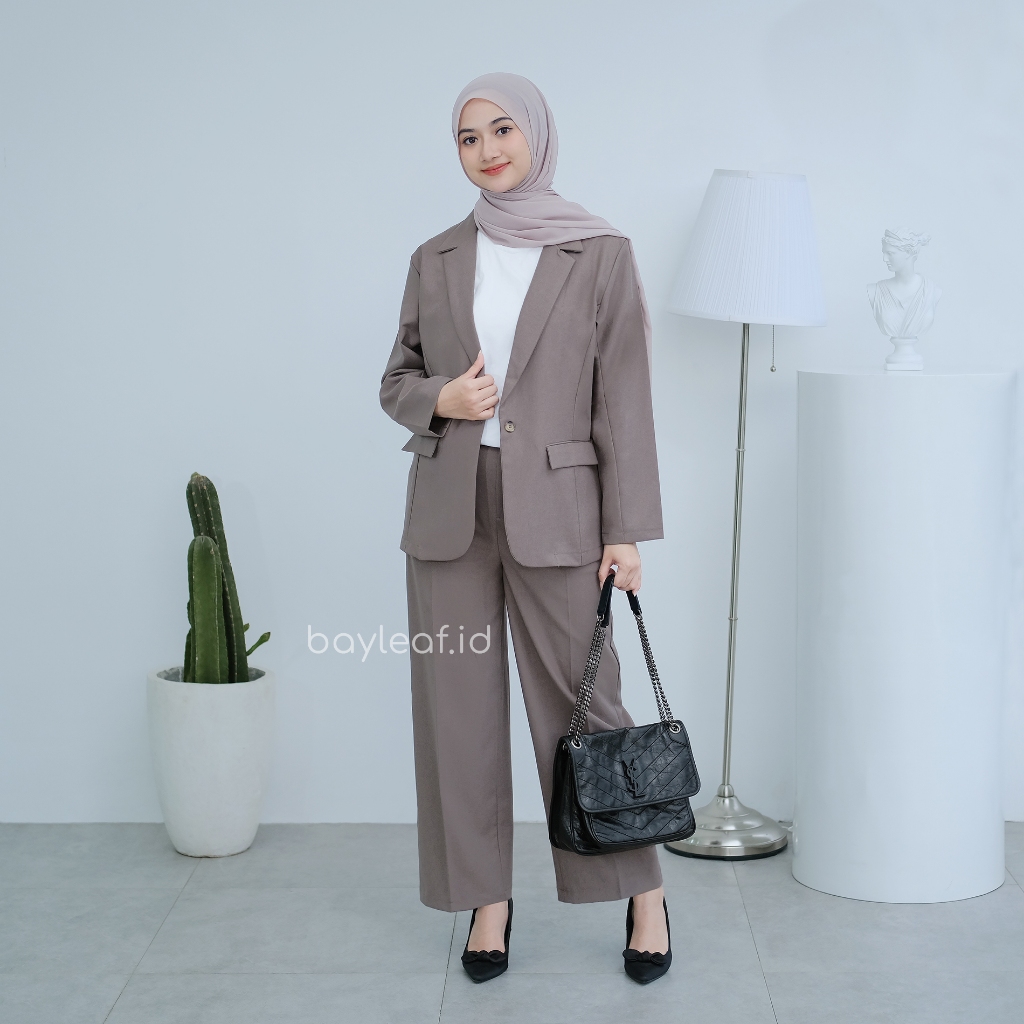 Violet Blazer Basic | Outerwear Formal Casual Wanita